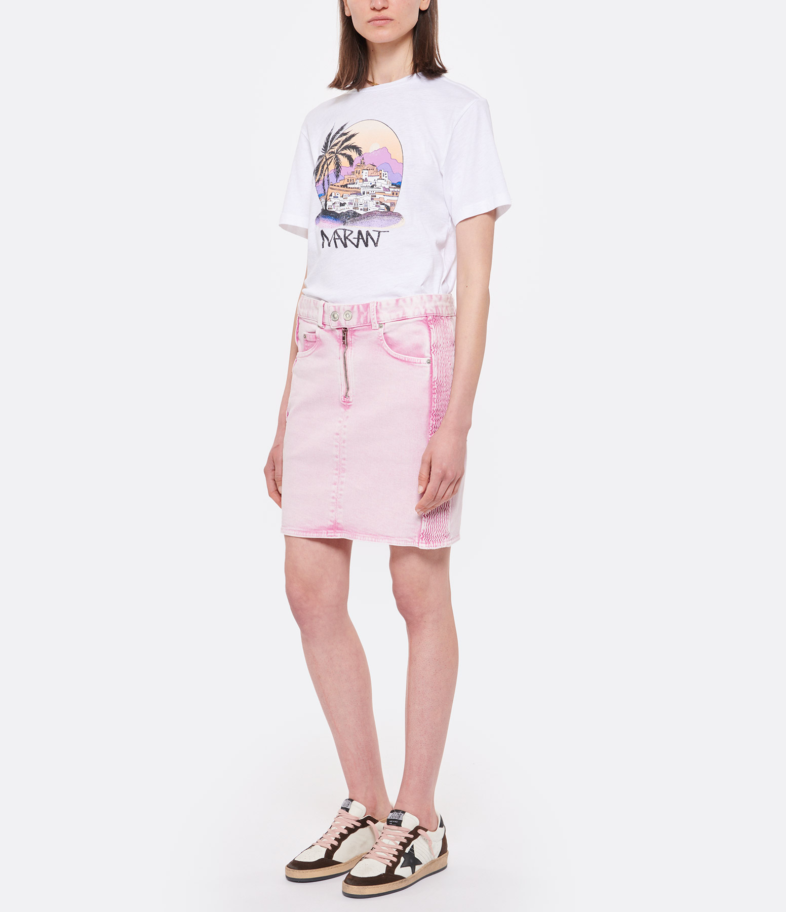Vabelia Light Pink Cotton Skirt