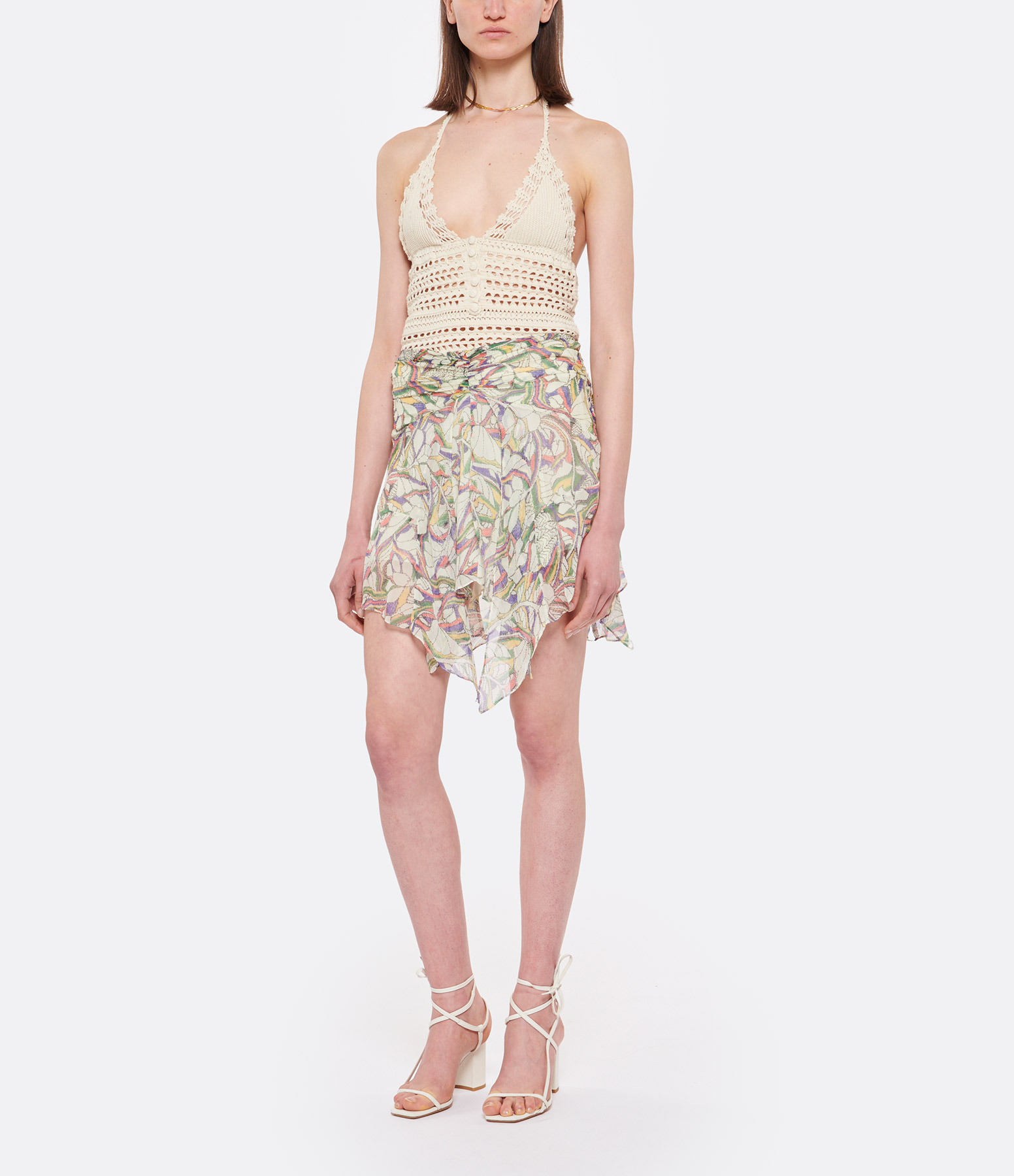 Lysea Multicoloured Silk Skirt