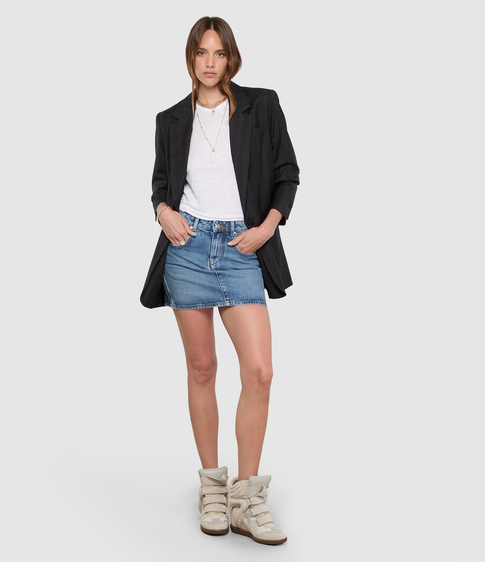 Zilema Light Blue Skirt, Wardrobe