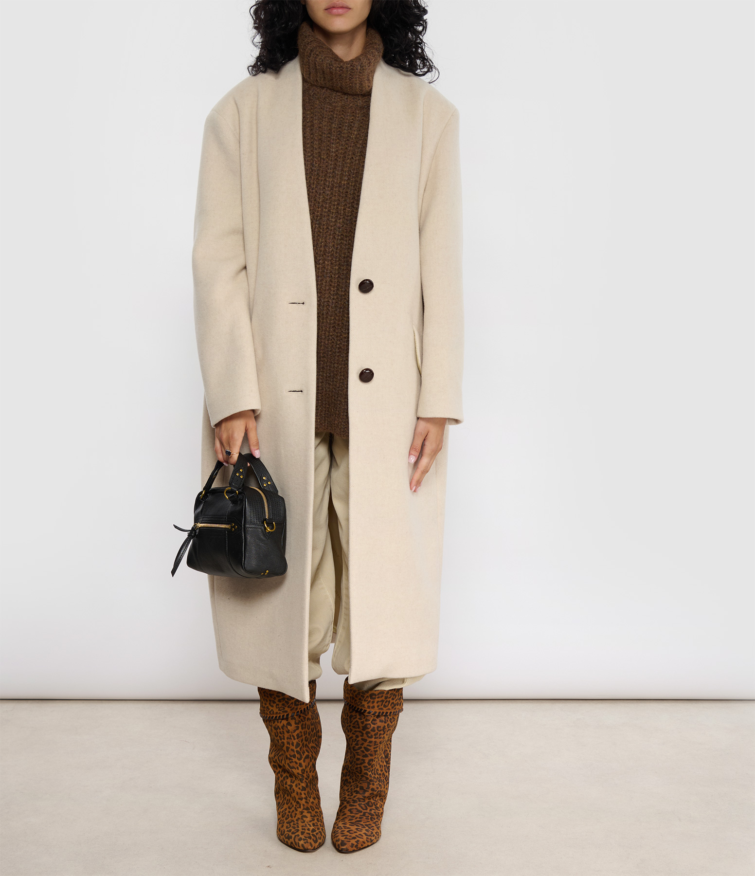Florane Coats in Ecru