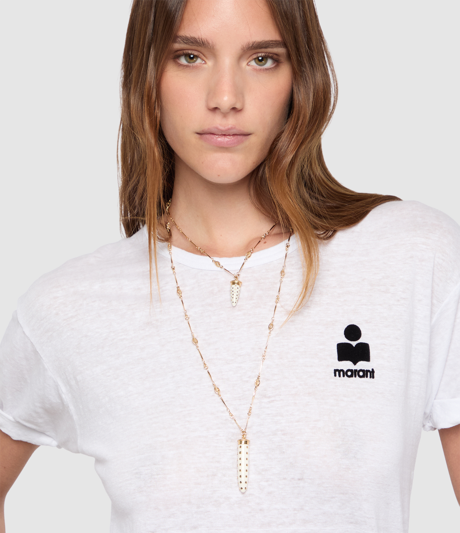 Ecru Medal Short Necklace