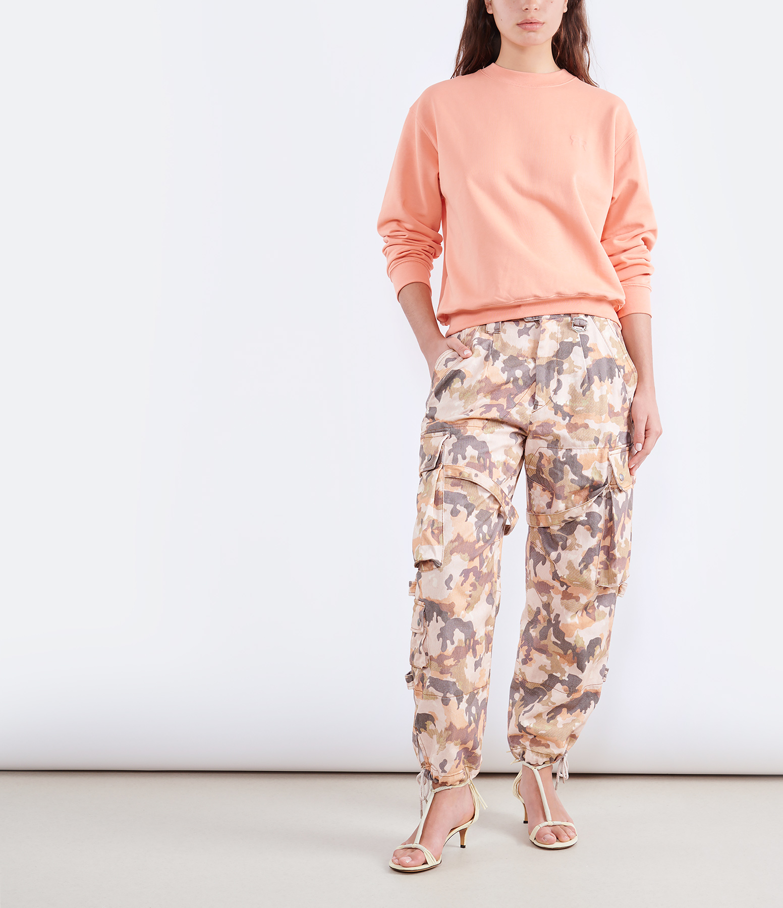 Elore Camel Cotton Trousers
