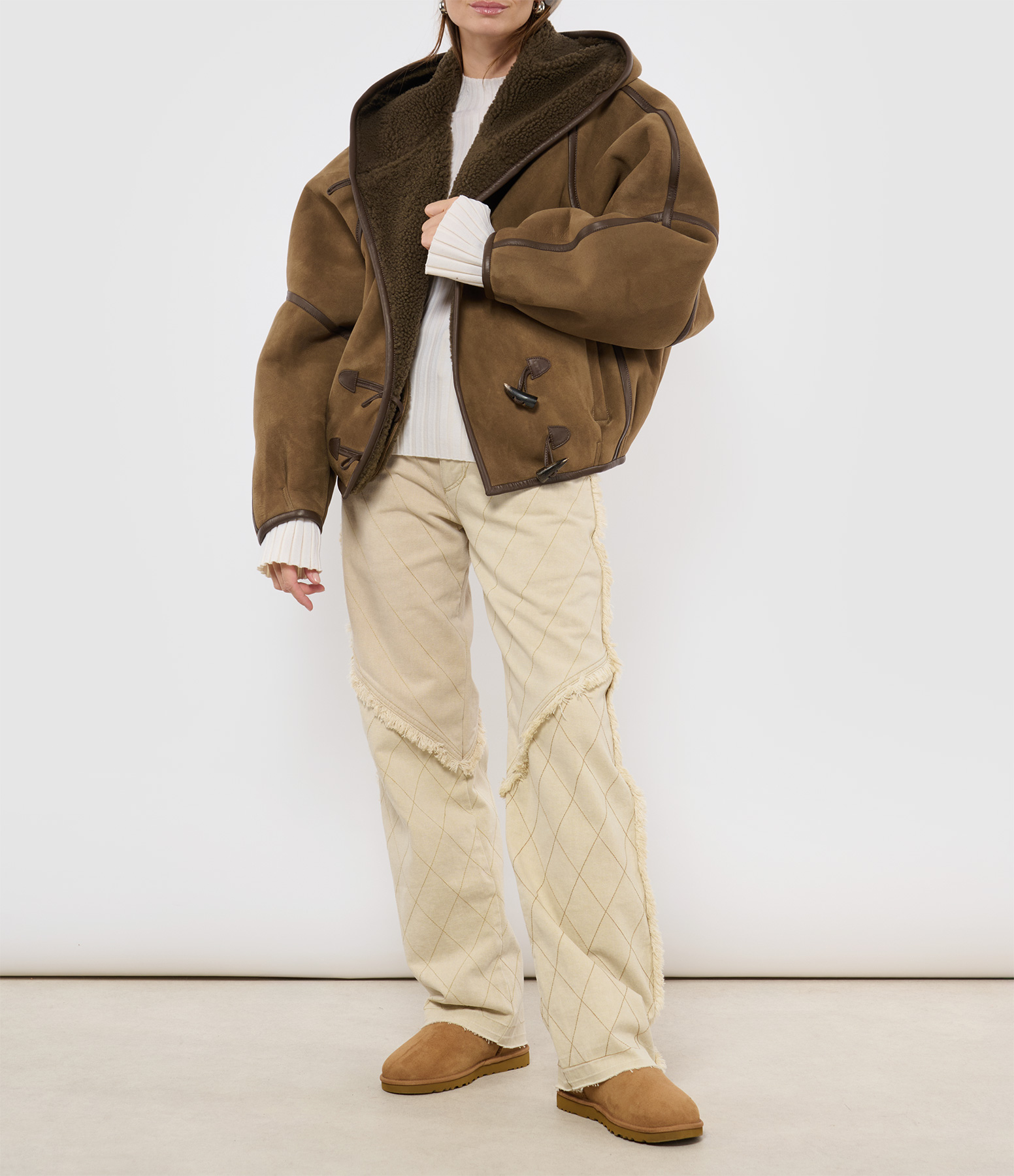 Shanila Trousers in Ecru