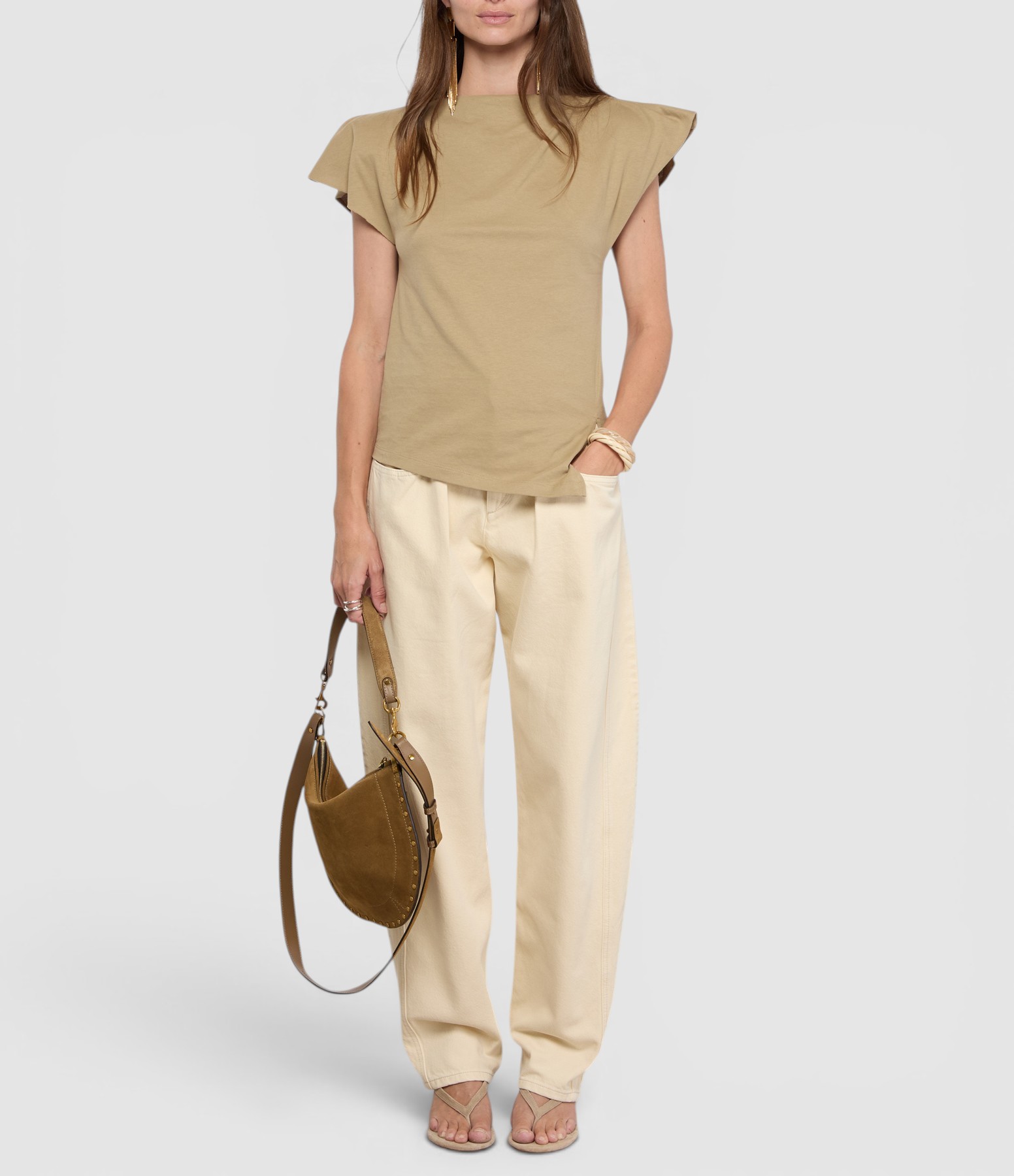 Lisha Beige Trousers, Wardrobe