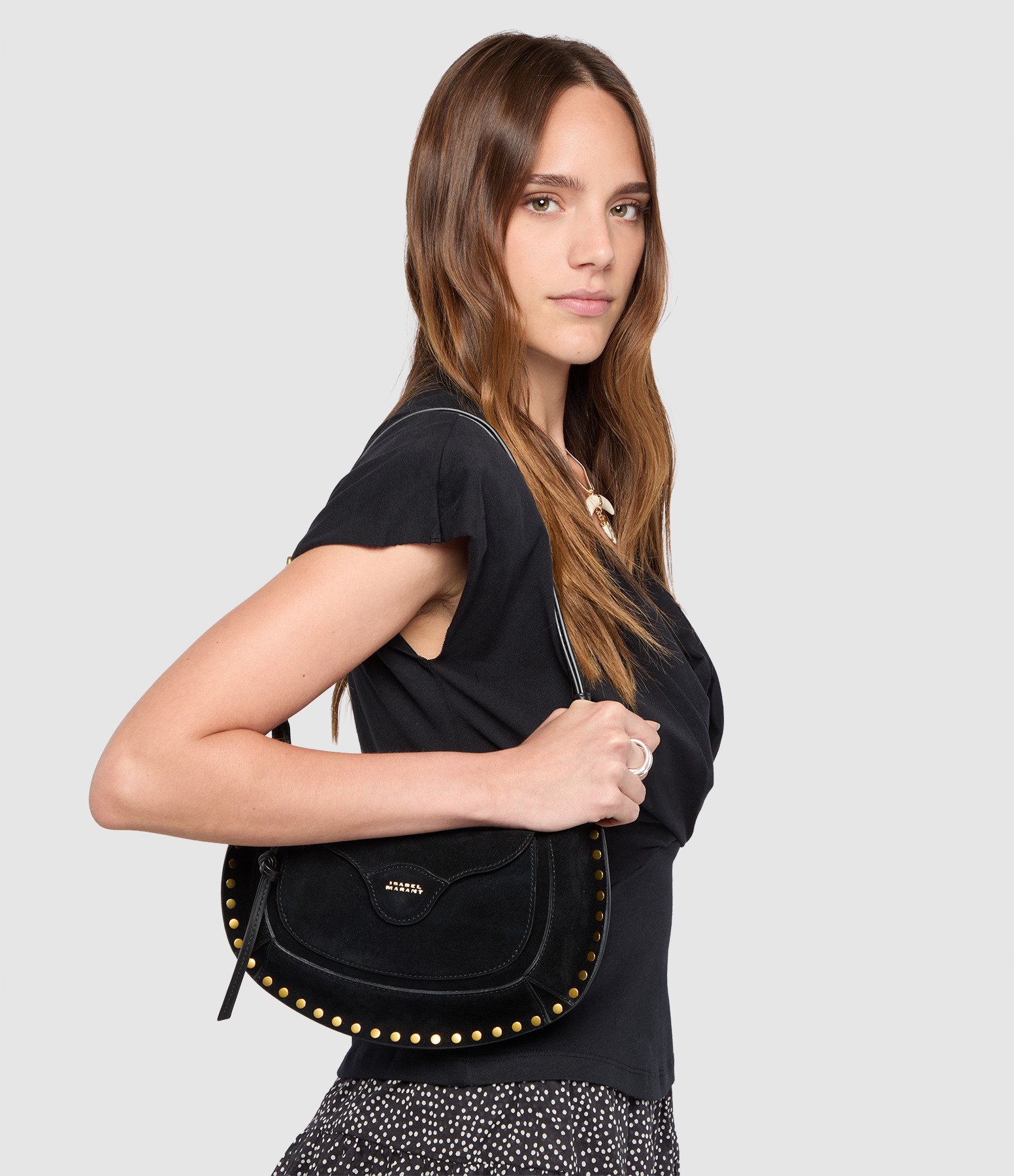 Oskan Moon Pocket Black Bag