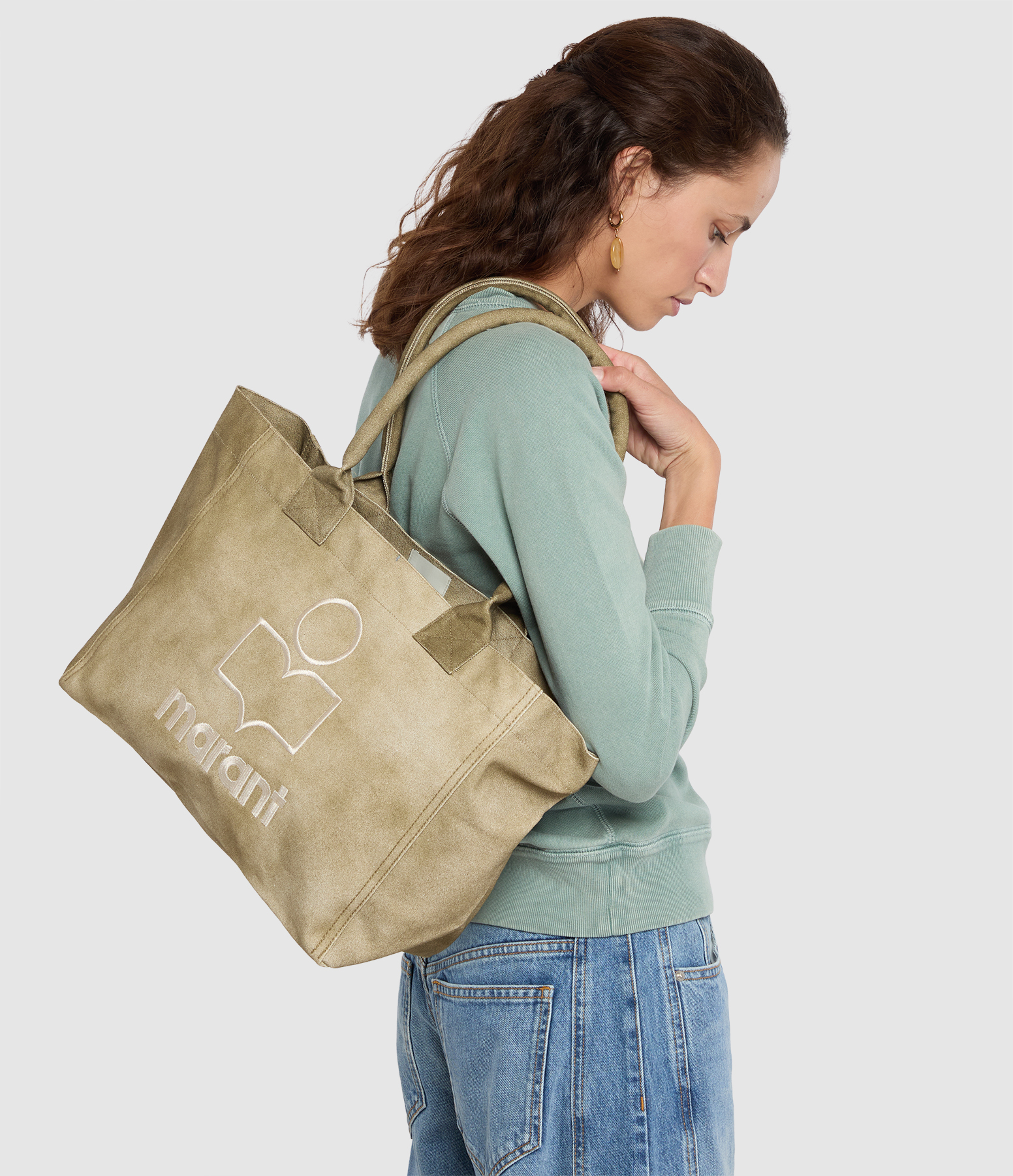 Yenky Zipped Bag in Khaki