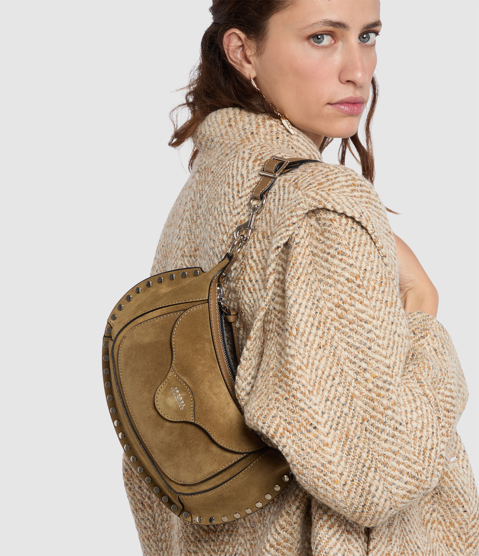 Moon Pocket Bag in Taupe