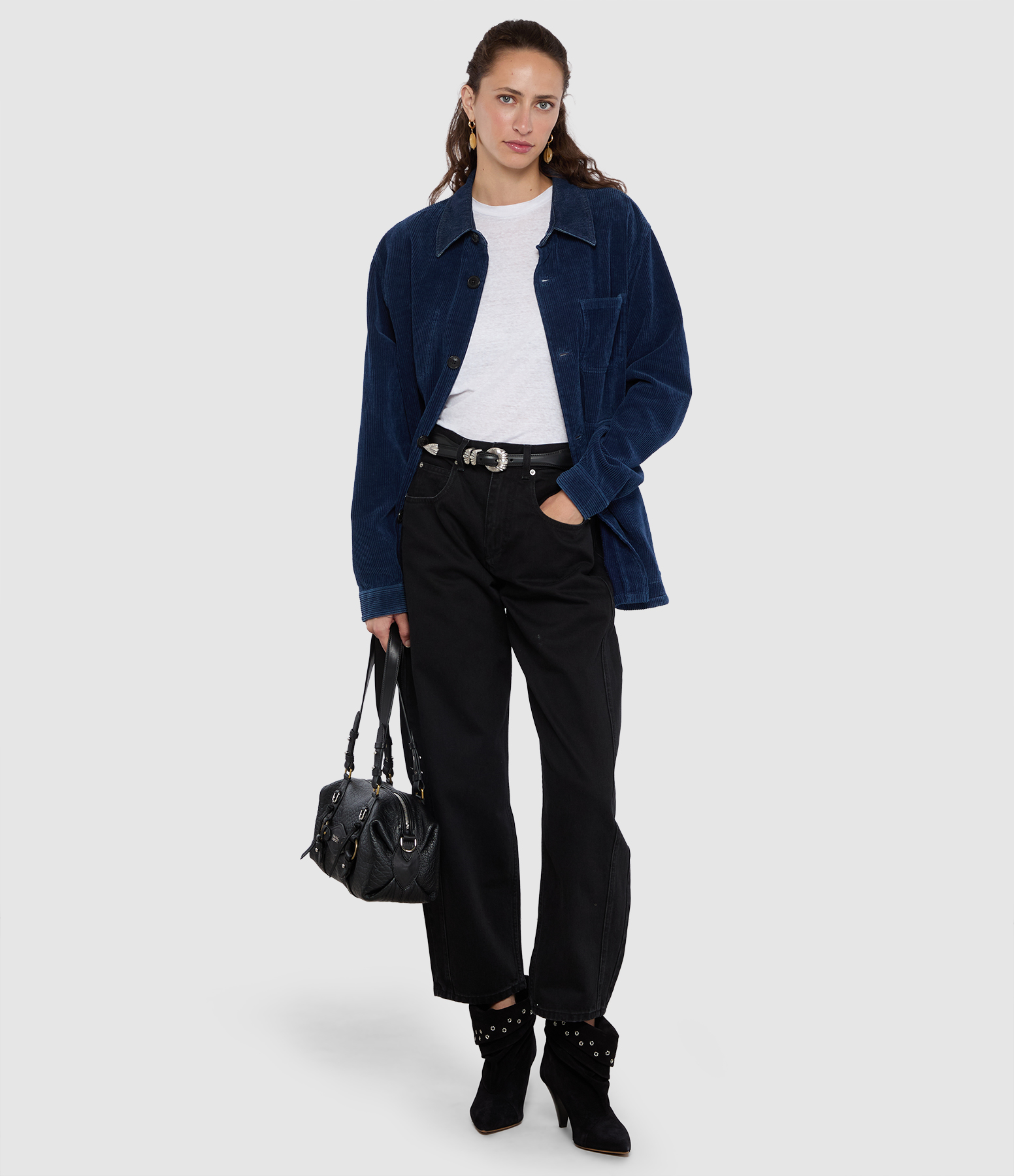 Oriane Faded Black Trousers, Vestiaire