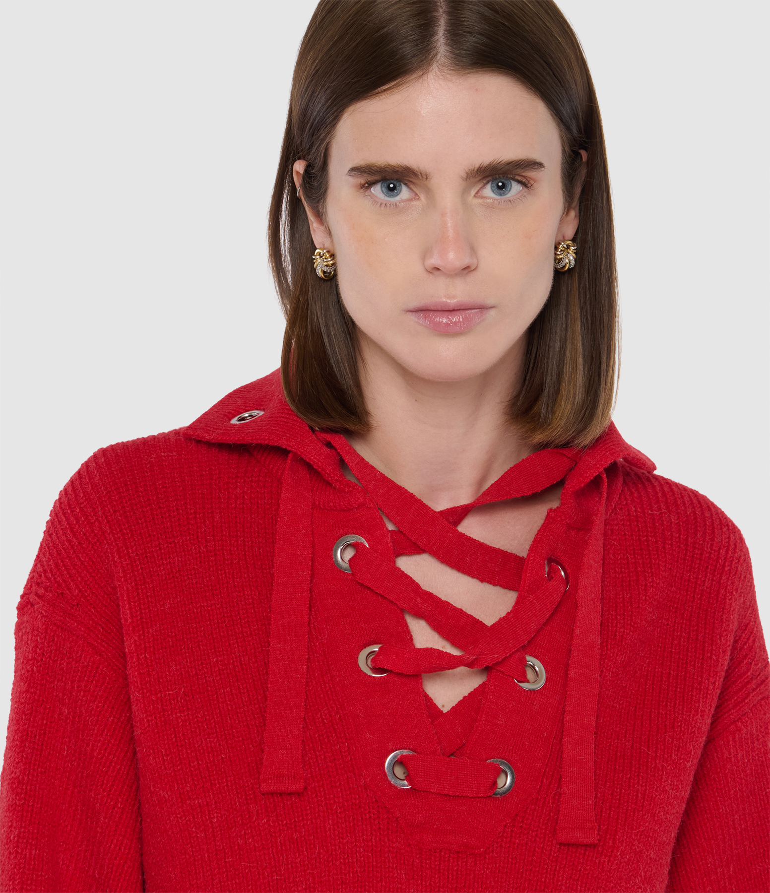 Ydalia Red jumper, Fashion show