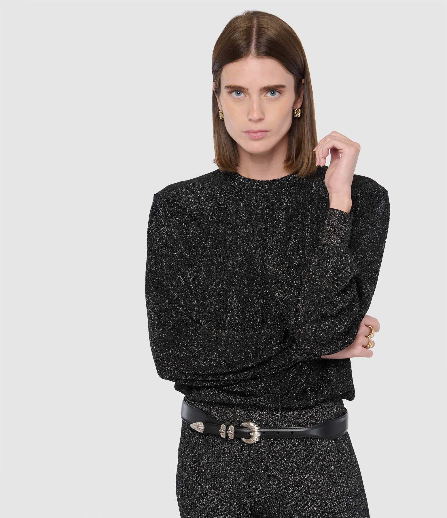 Enza Black Jumper, Fashion Show
