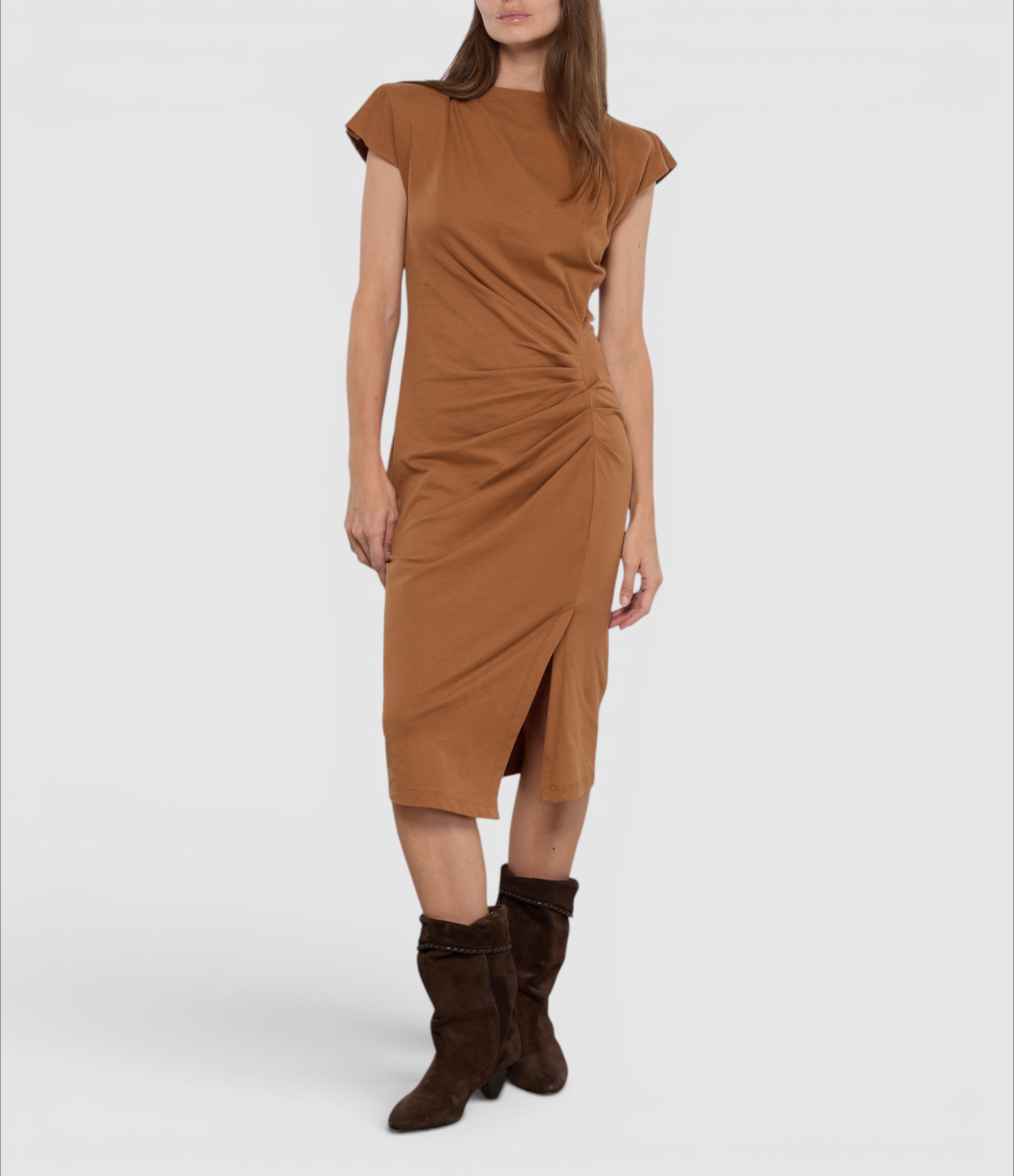 Nadeline Caramel Dress, Vestiaire
