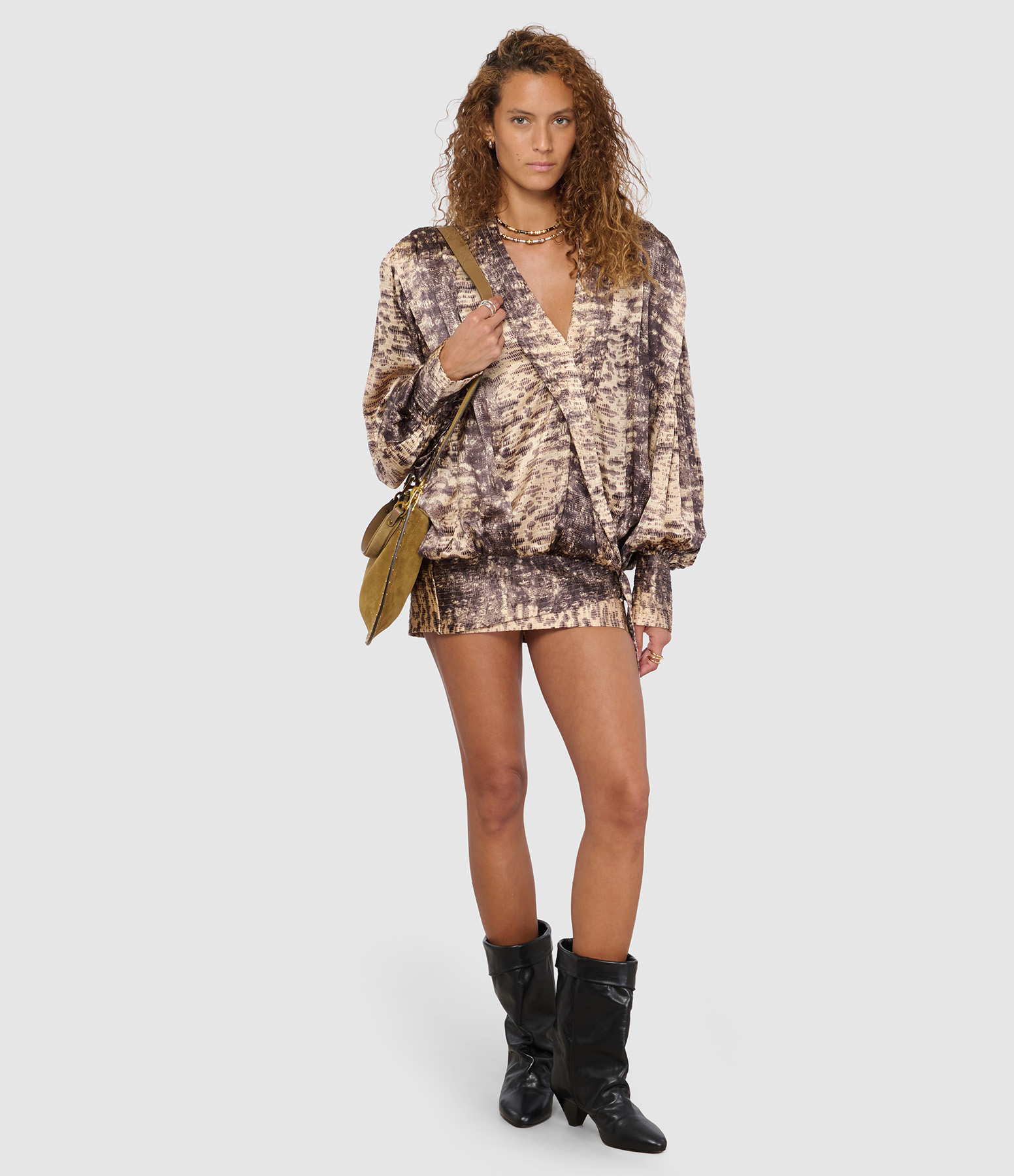 Dilja Beige Jacket, Fashion Show