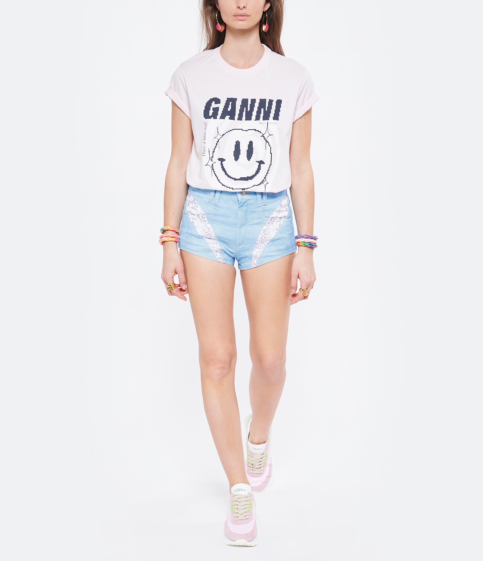 Neida Blue Denim Shorts