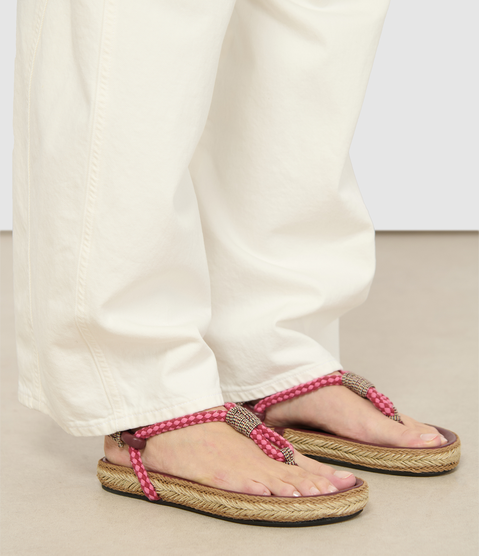 Gypso Multicolour Burgundy Sandals