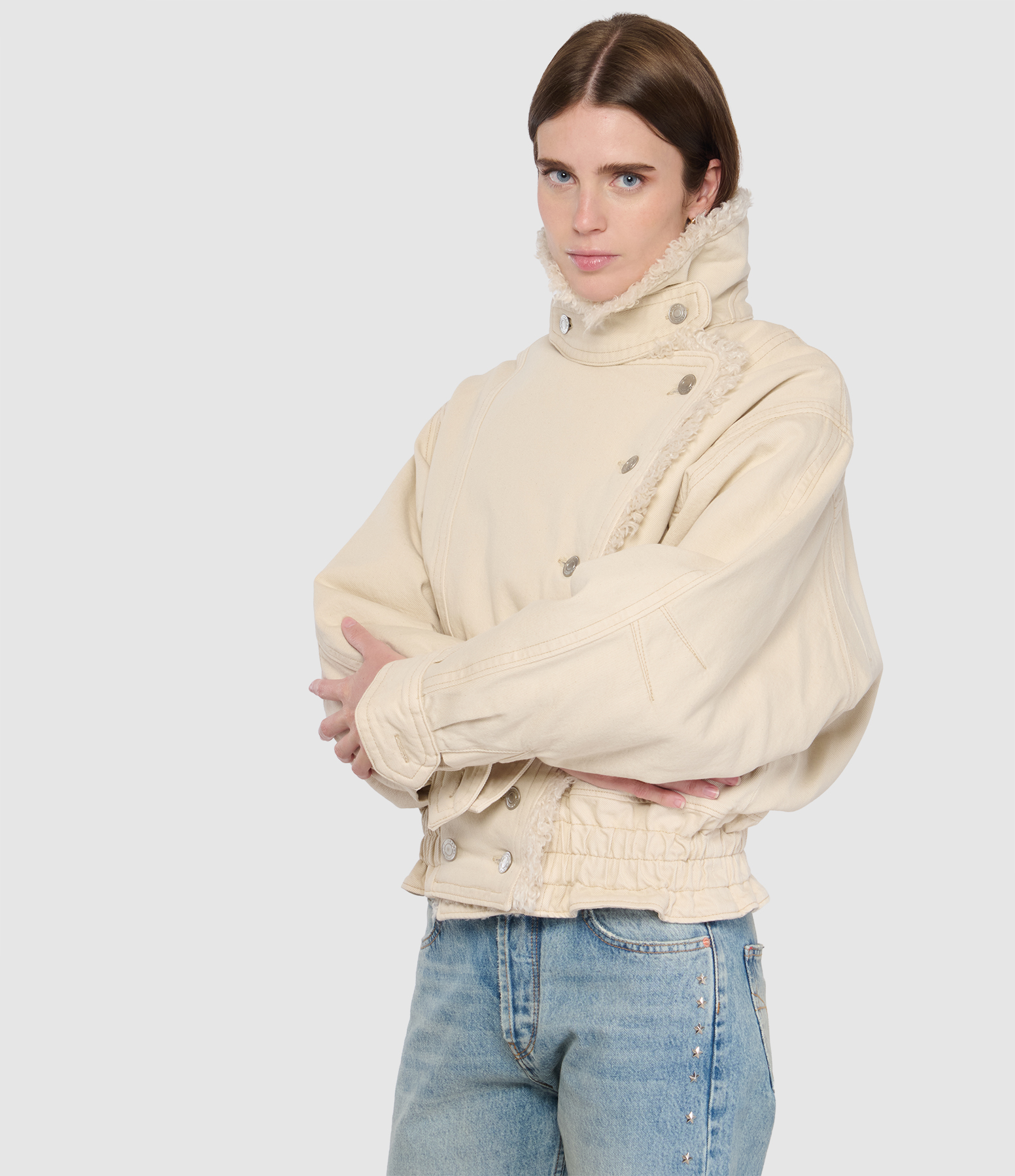 Valineo Jacket in Ecru, Fashion Show
