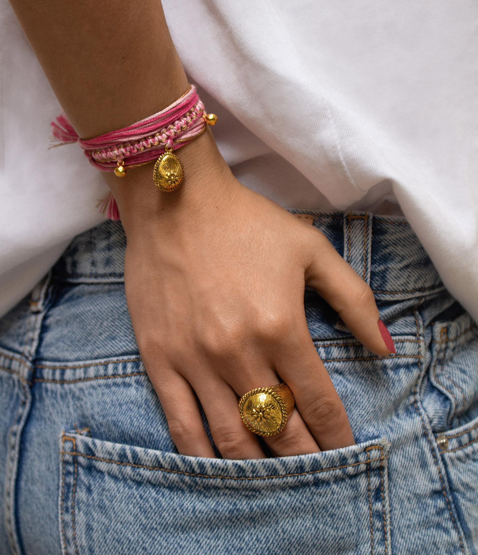 Blush October Gold Ring, Octobre Rose Capsule Collection