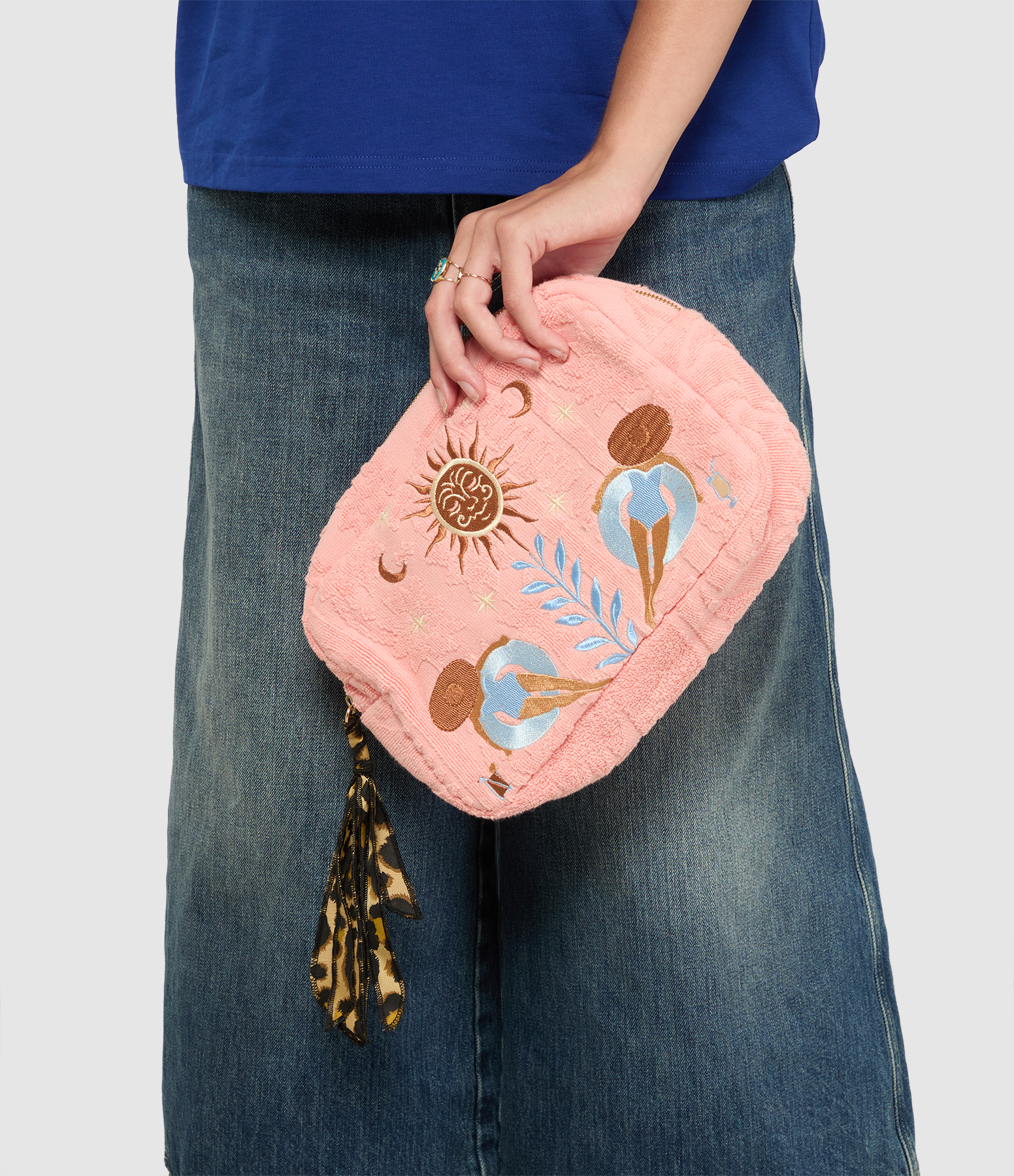 Clestial Siesta Pink Medium Clutch Bag