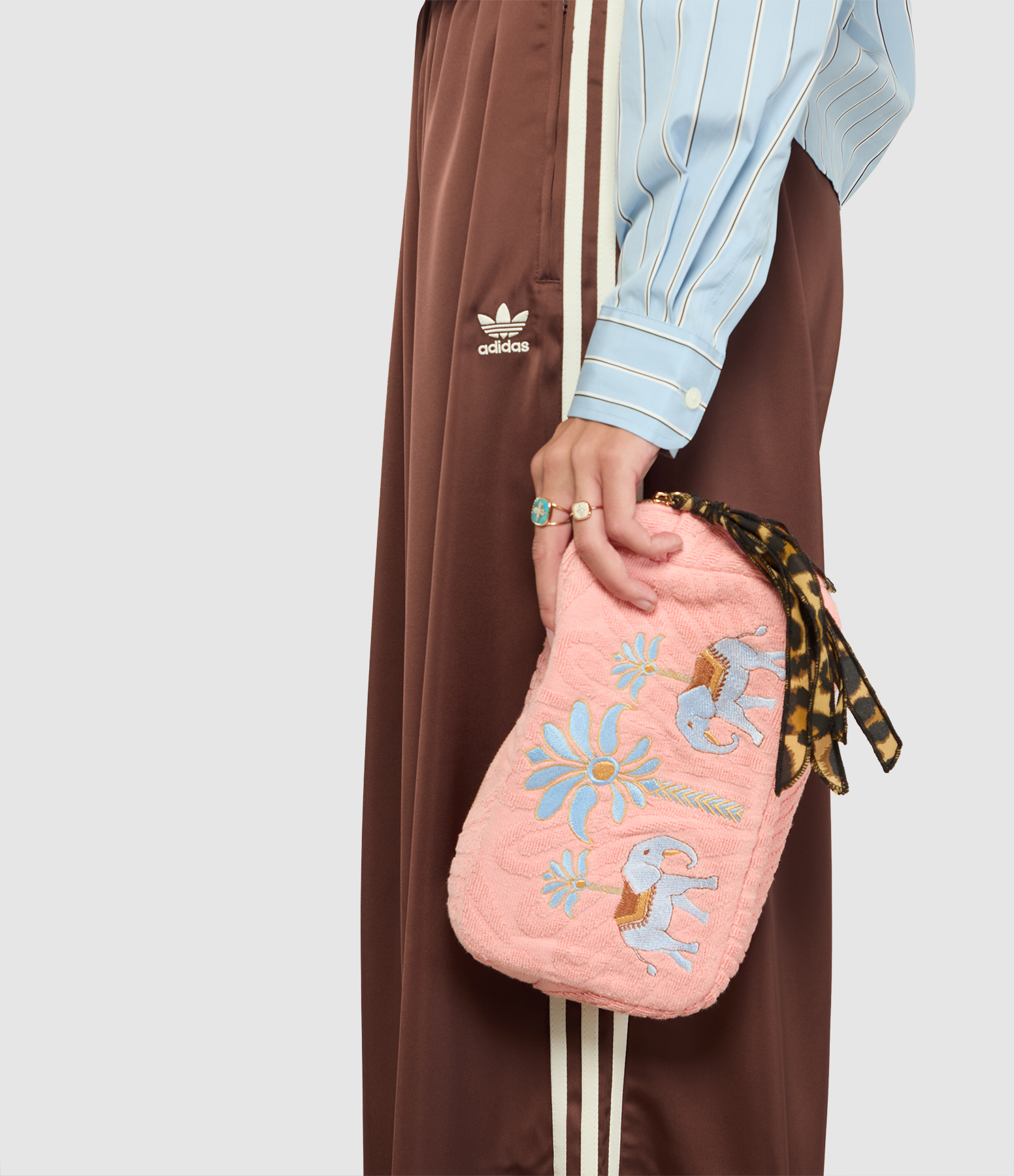 Elephant Spirit Pink Small Clutch Bag