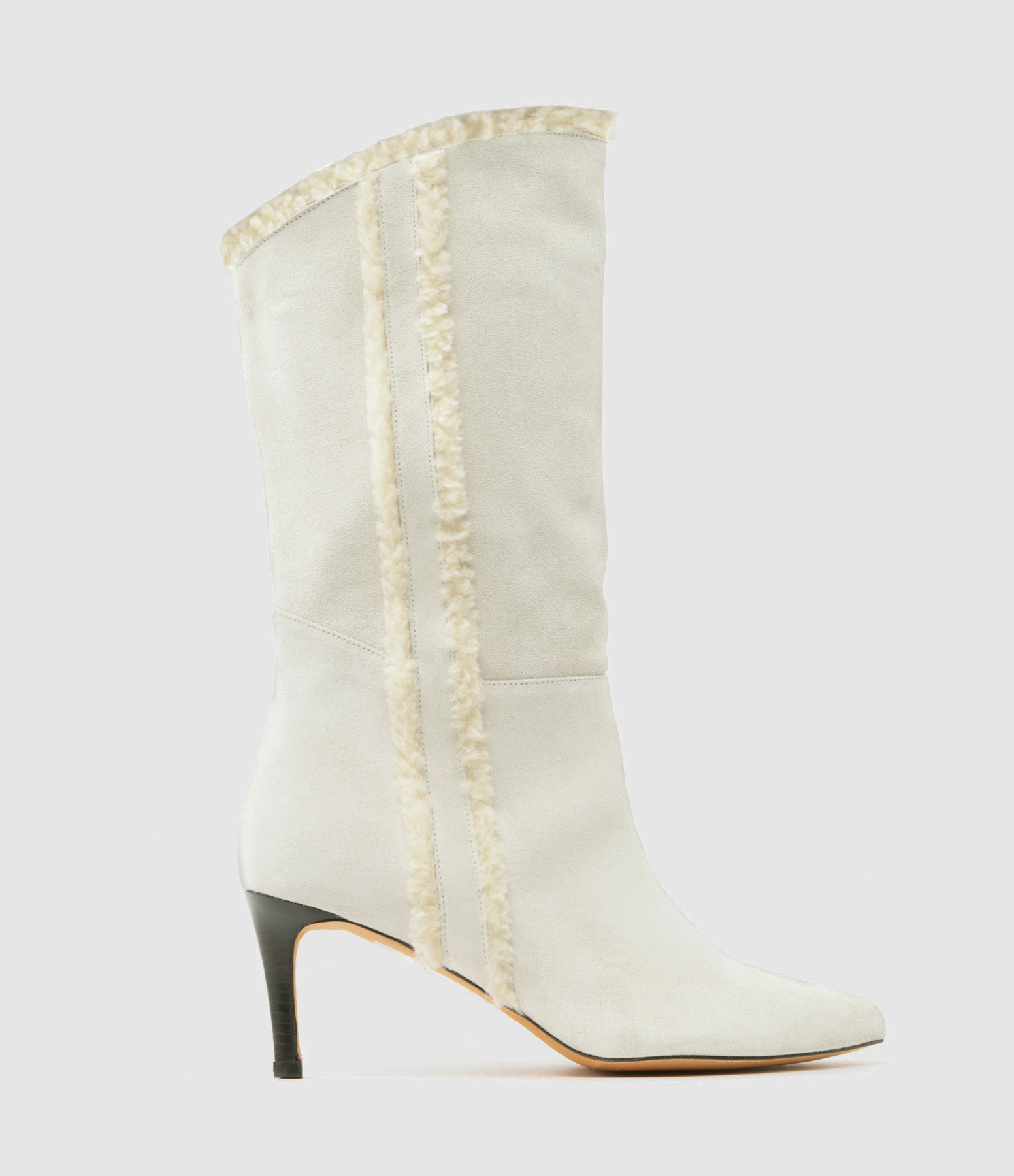 Takari Boots in Ecru Cream Calfskin