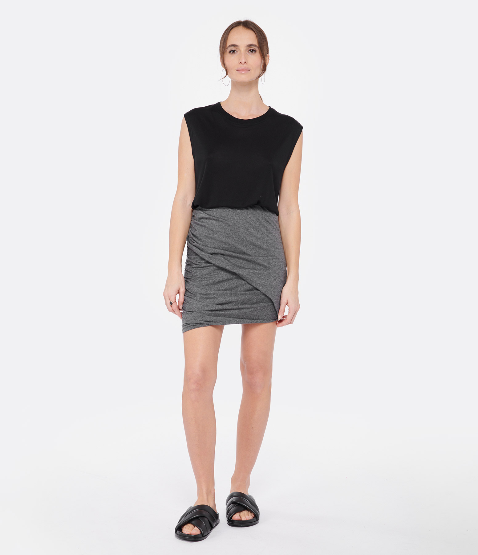 Fosca Skirt – Dark Grey Cotton
