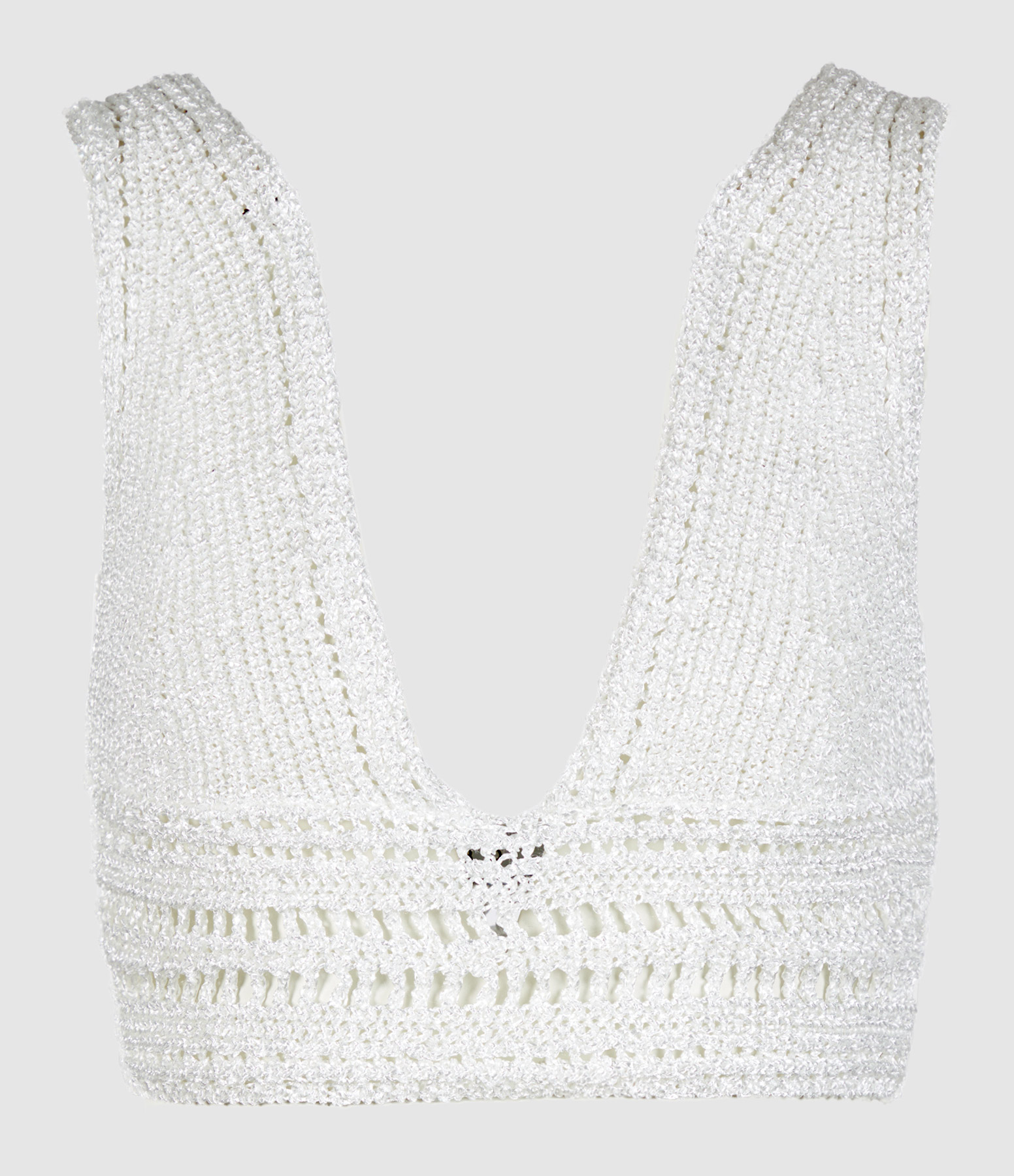 Wolfie Ecru Knit Bralette