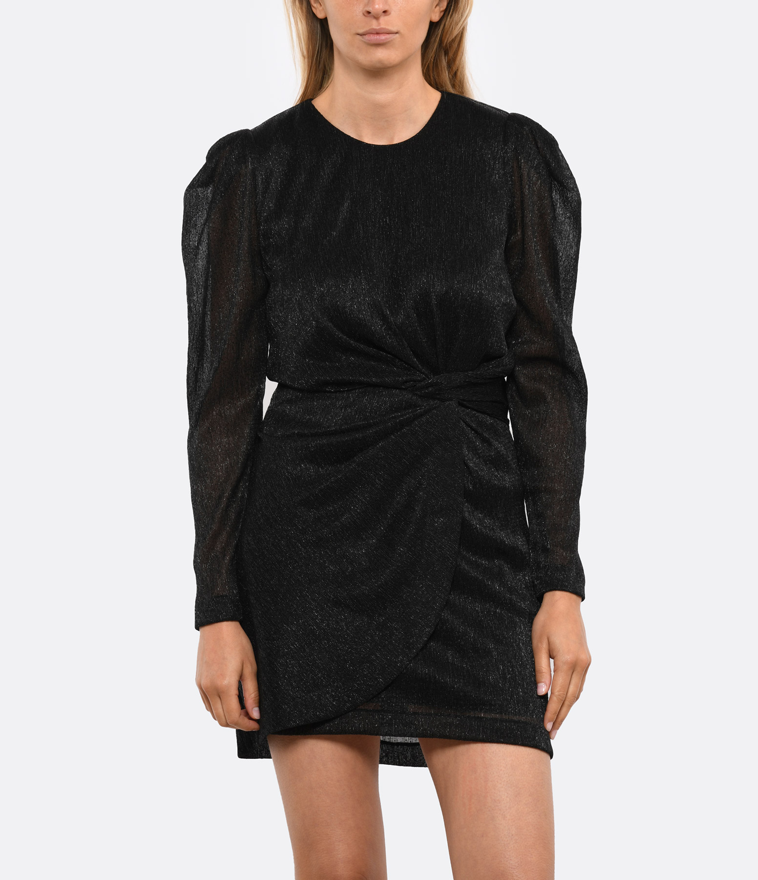 Nowen Metallic Black Dress
