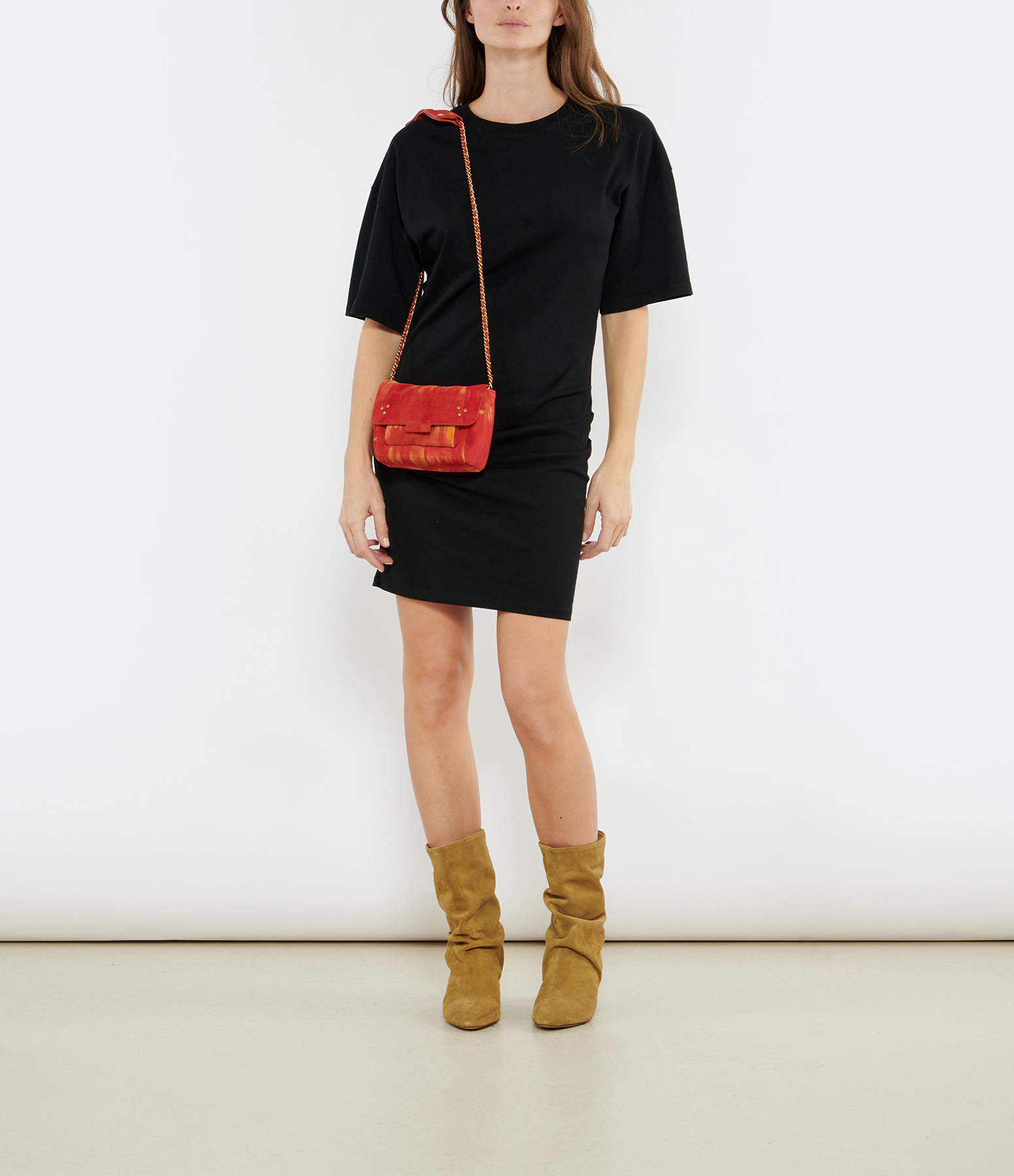Esmee Short Black Cotton Dress