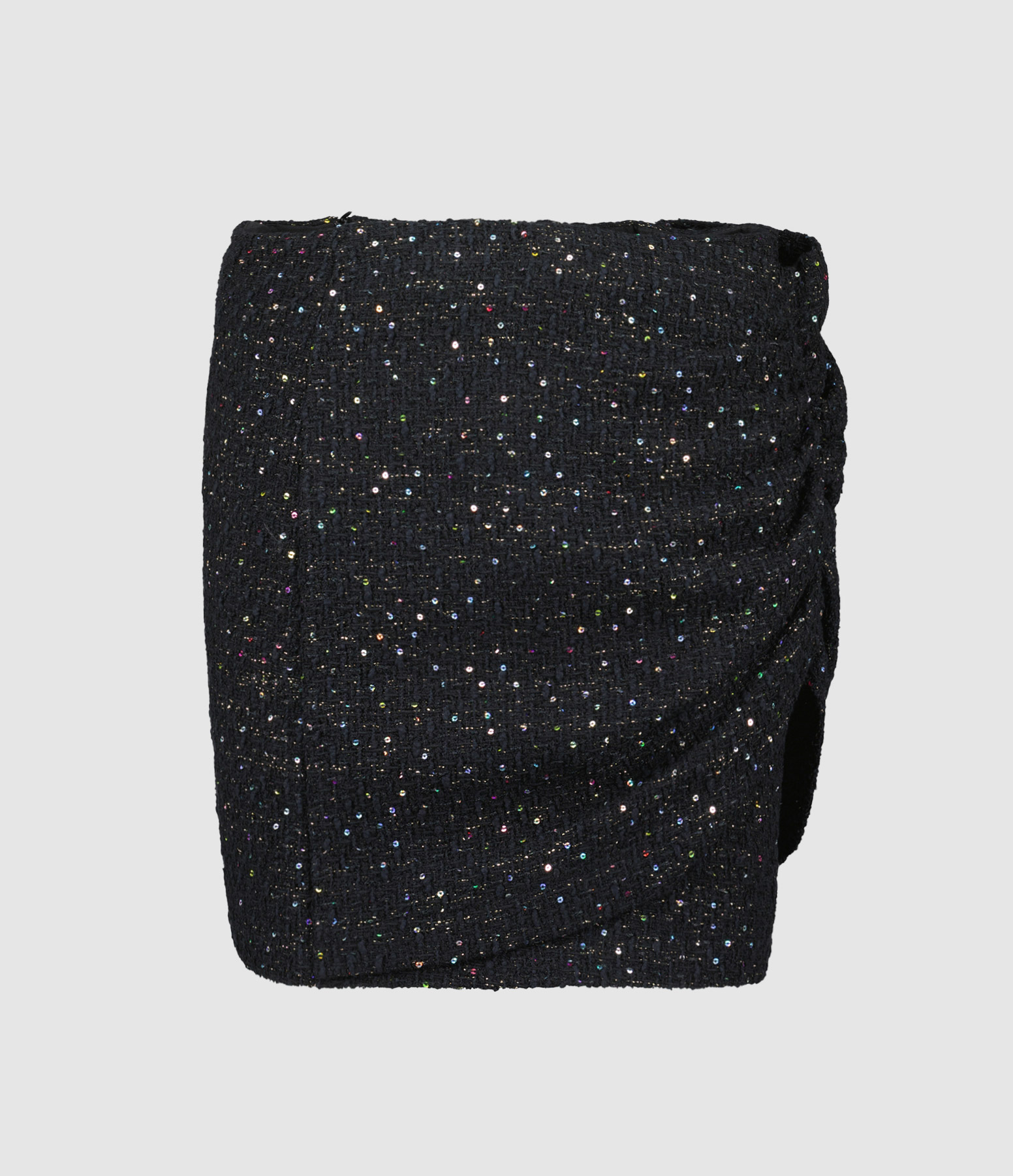 Clarita Black Sequin Skirt