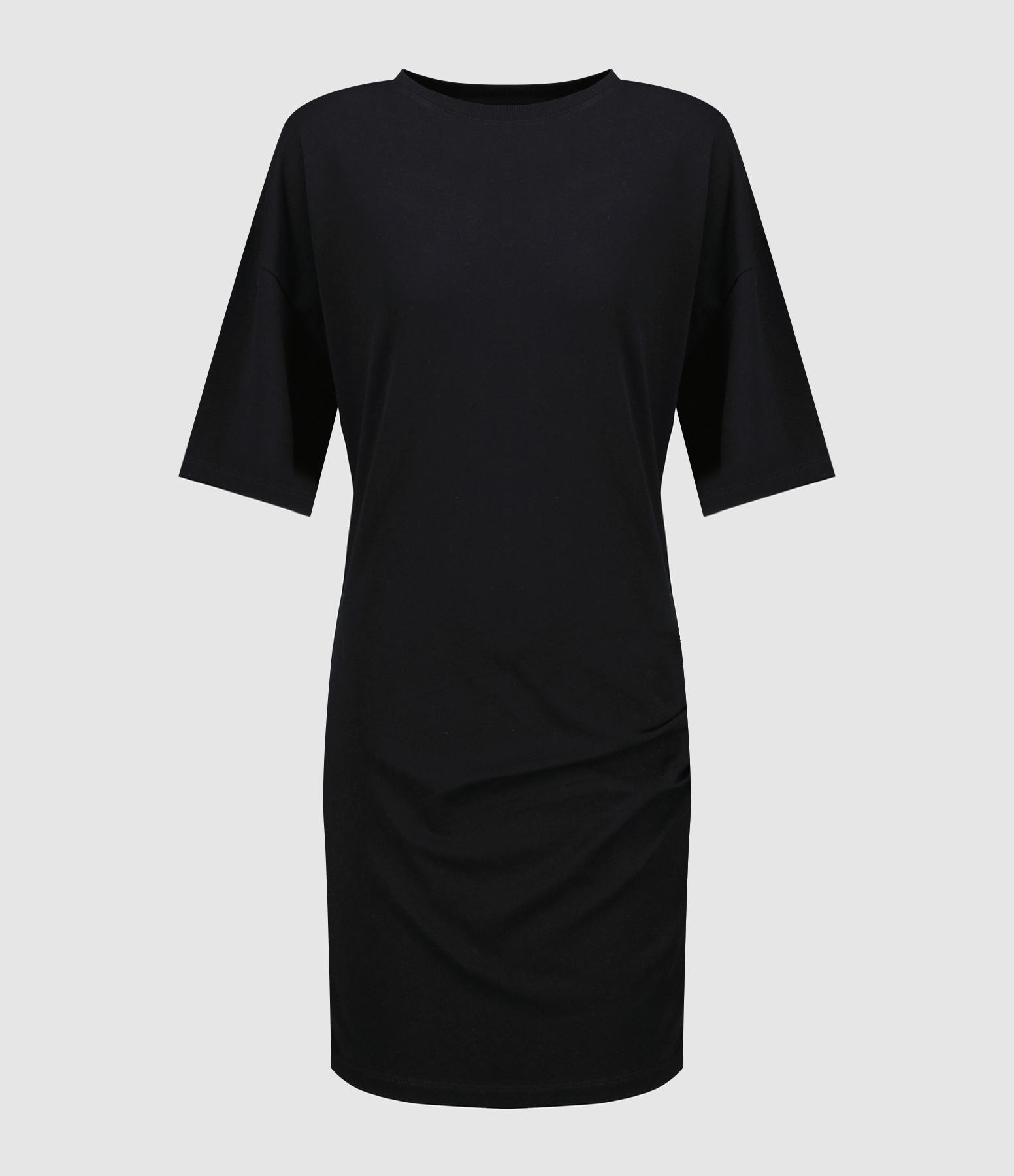 Esmee Short Black Cotton Dress