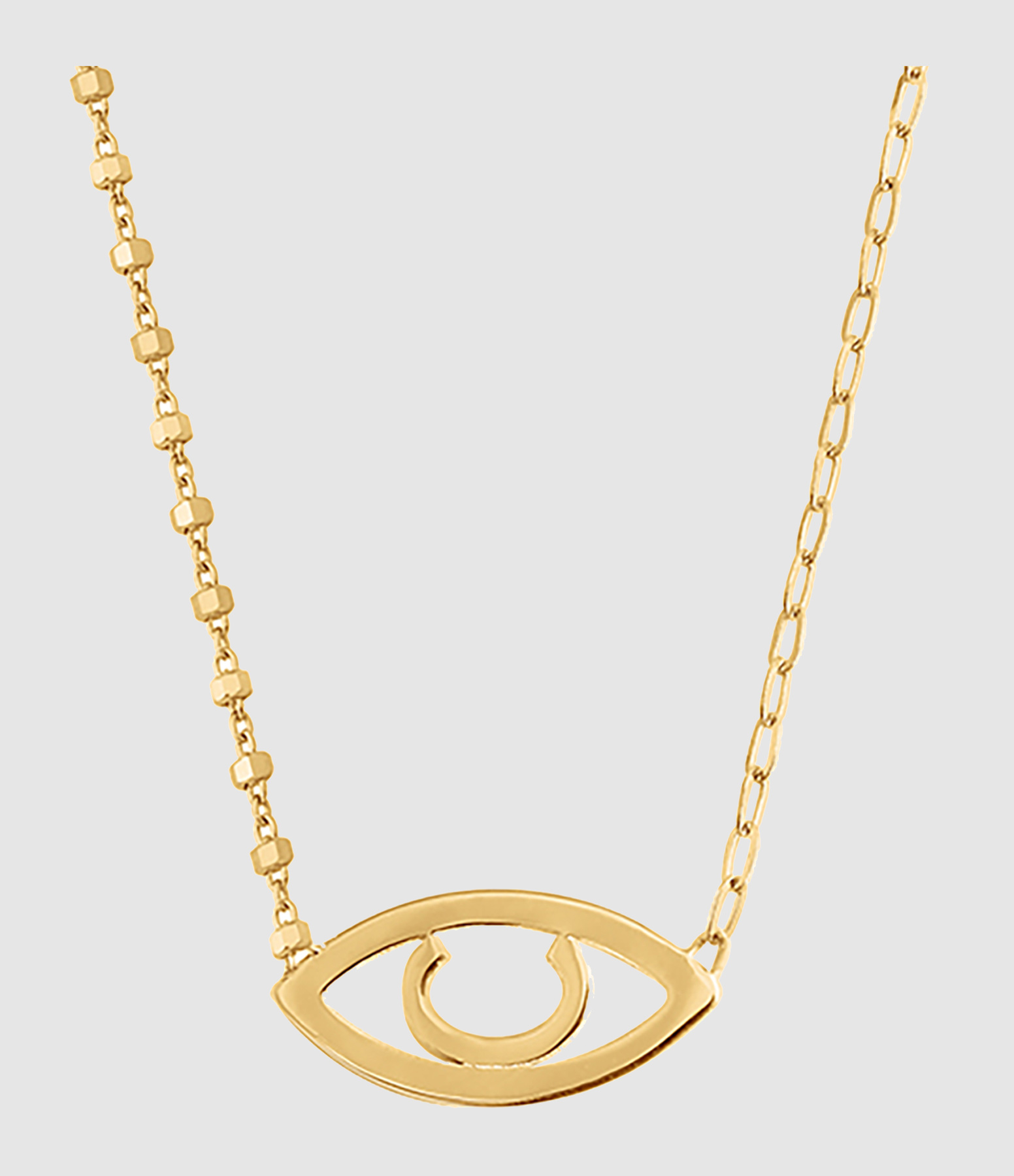Iris Double-Chain XL Necklace in Yellow Gold