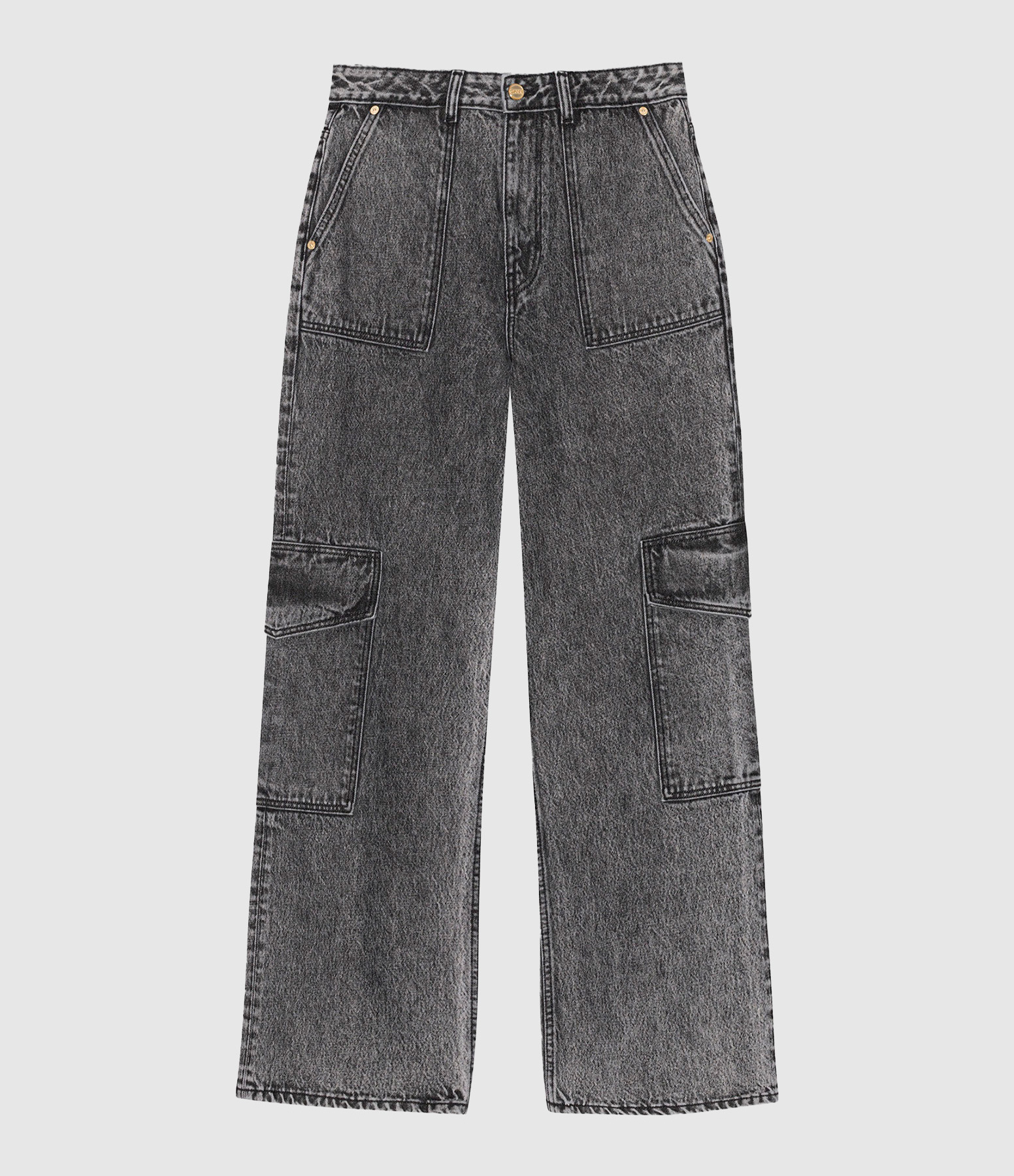Jean, Snow-Washed Denim, Black-Washed
