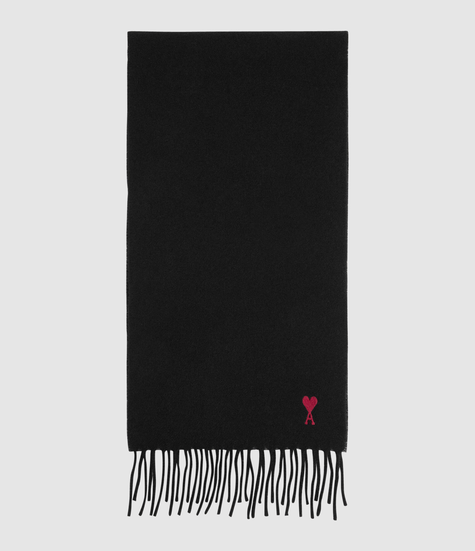 Red 'Ami De Coeur' Scarf – Black