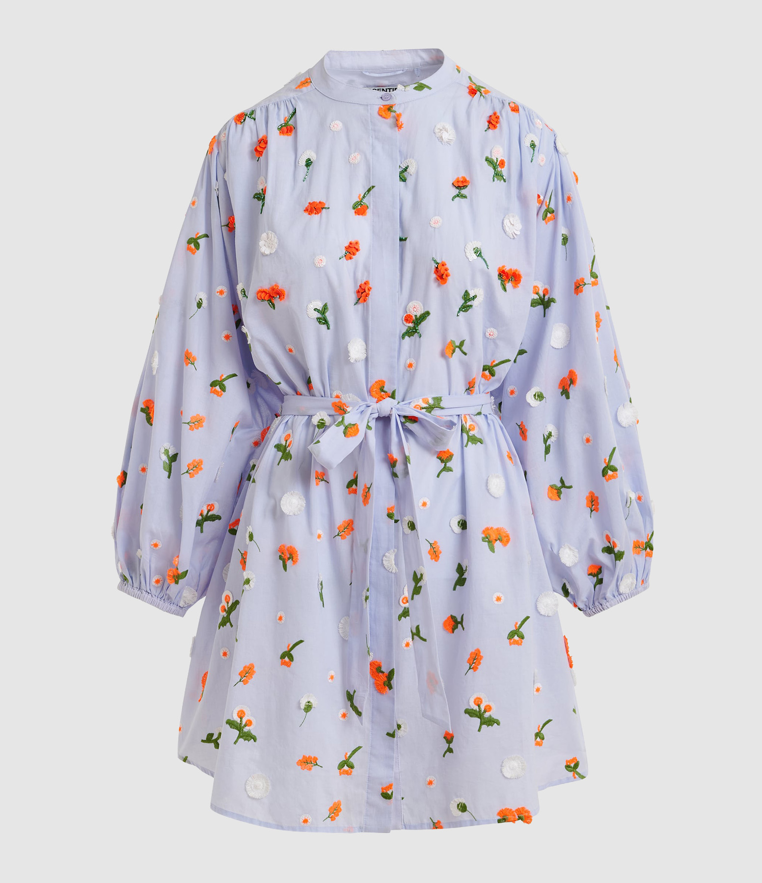 Jalen Short Dress in Orange and Green