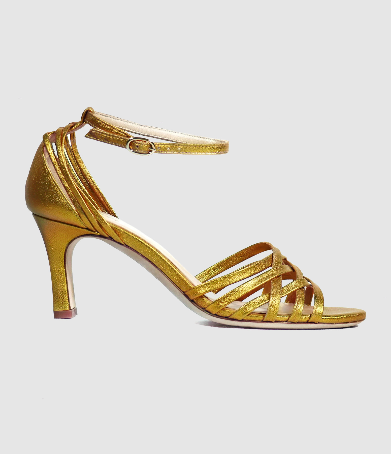 Janis Vintage Gold Sandals