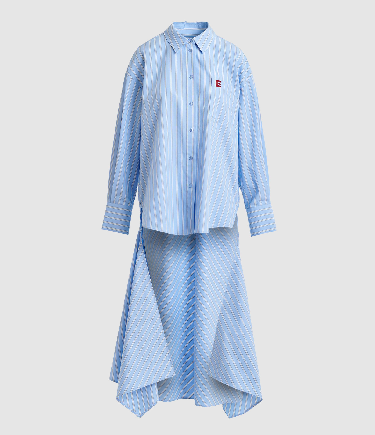 Jape White and Light Blue Shirt