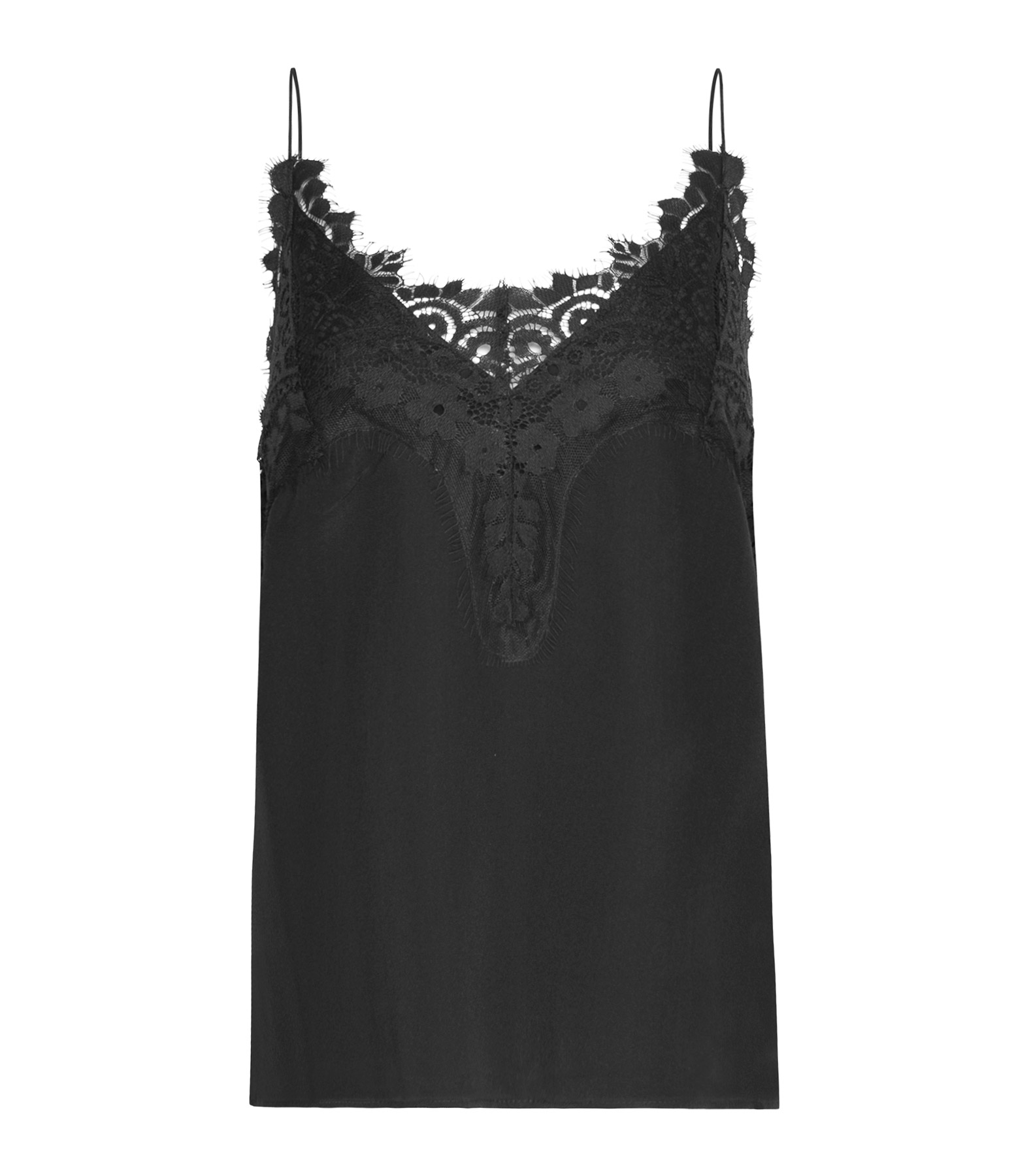 Black Silk Crepe Jazz Top