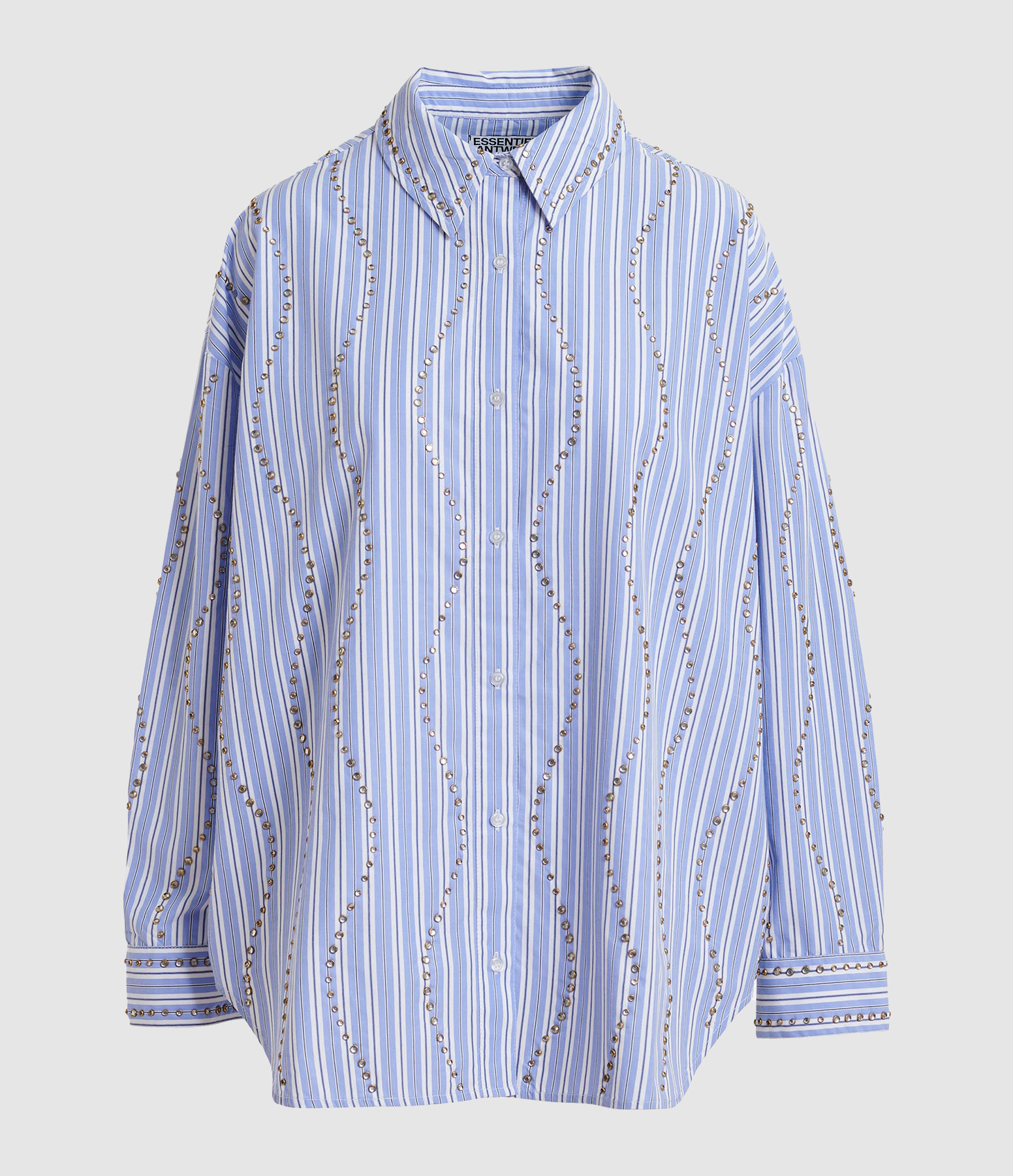 Jehlani Shirt – White and Light Blue