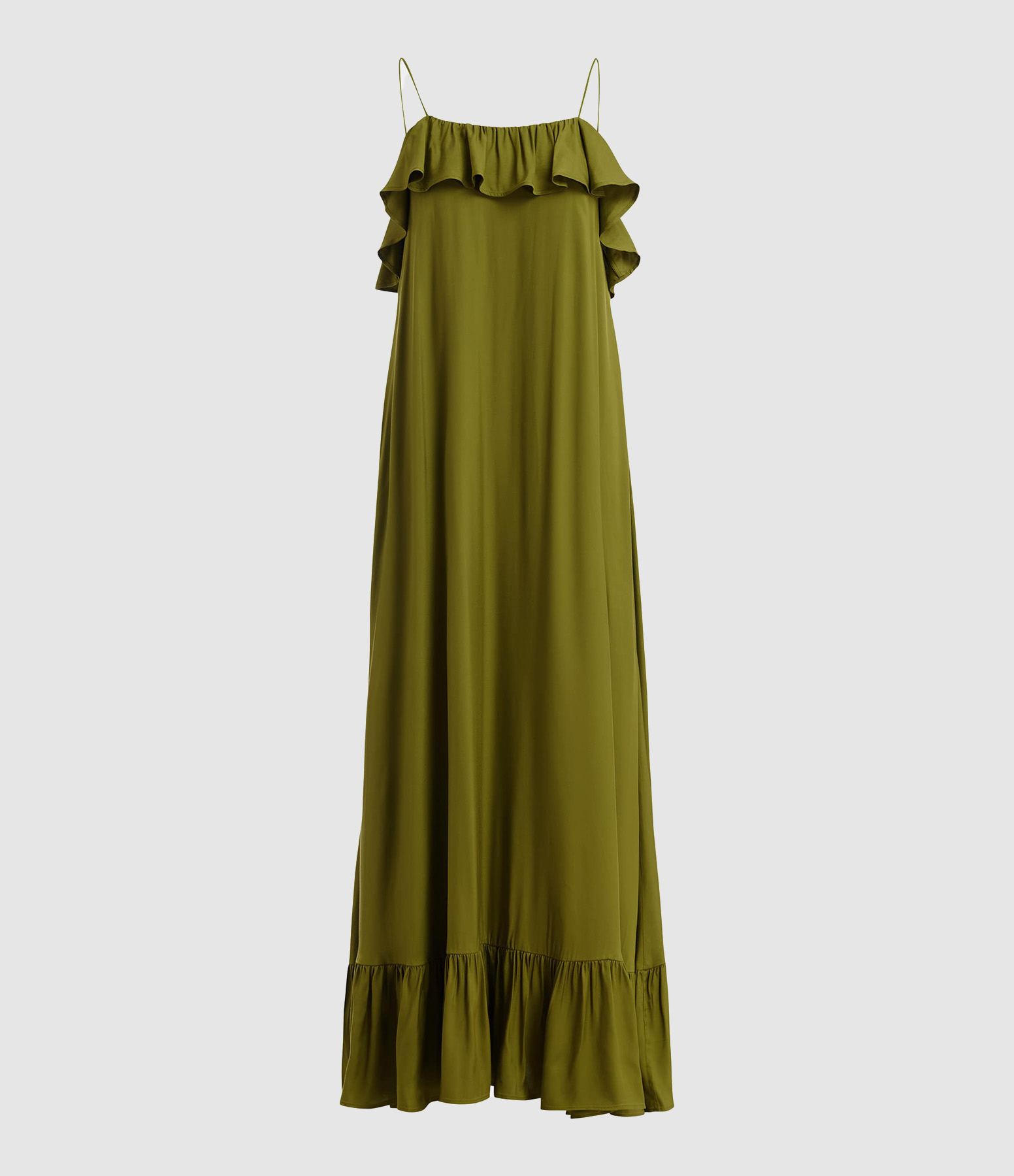 Jeste Green Maxi Dress