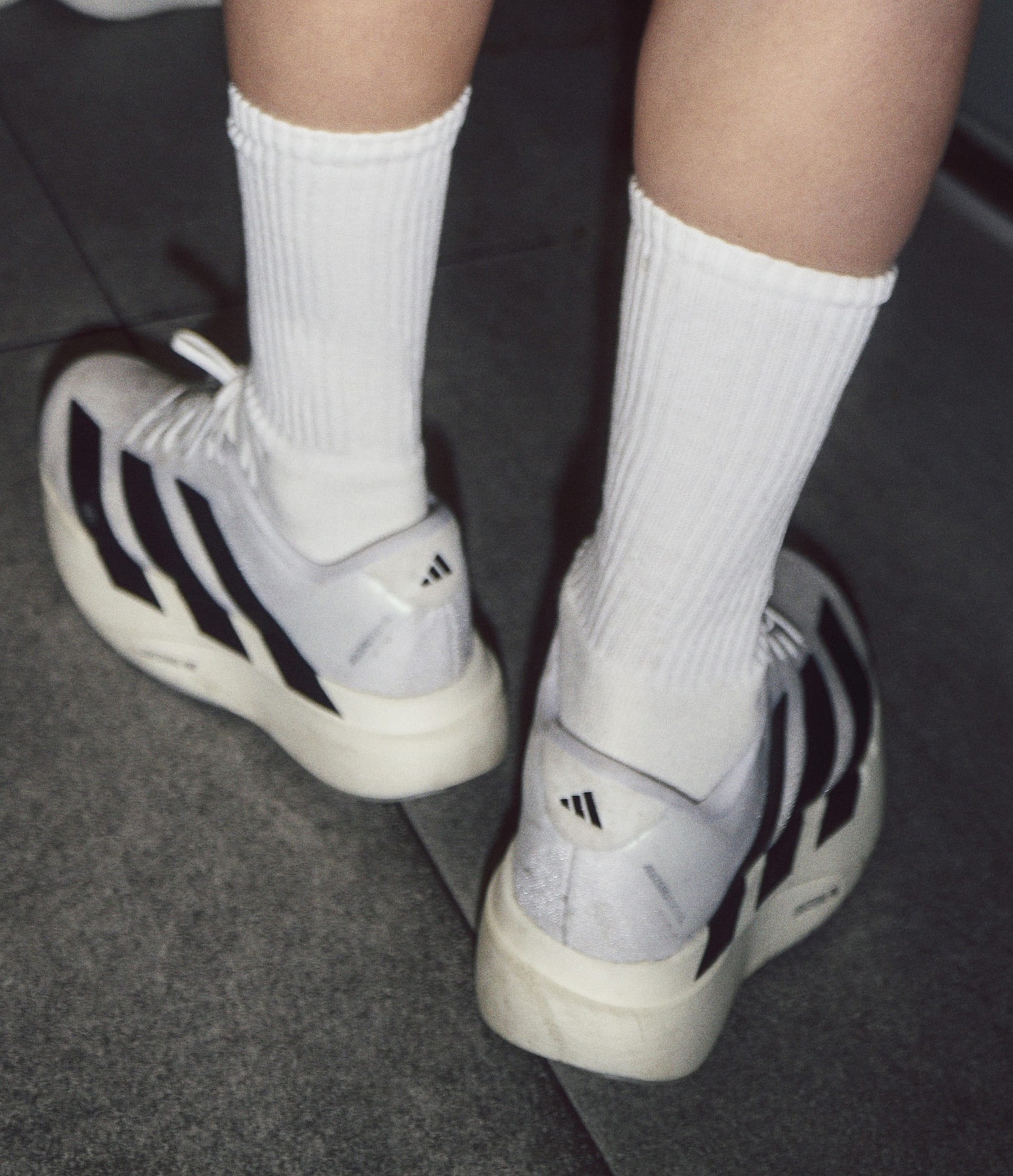 Adizero Evo Sl W trainers in Cloud White and Core Black