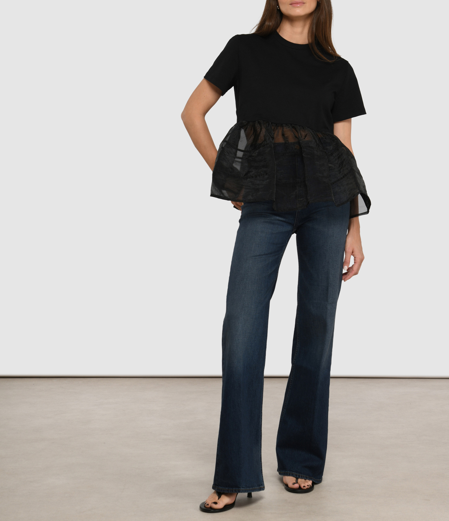 Jean The Crease Distressed Dark