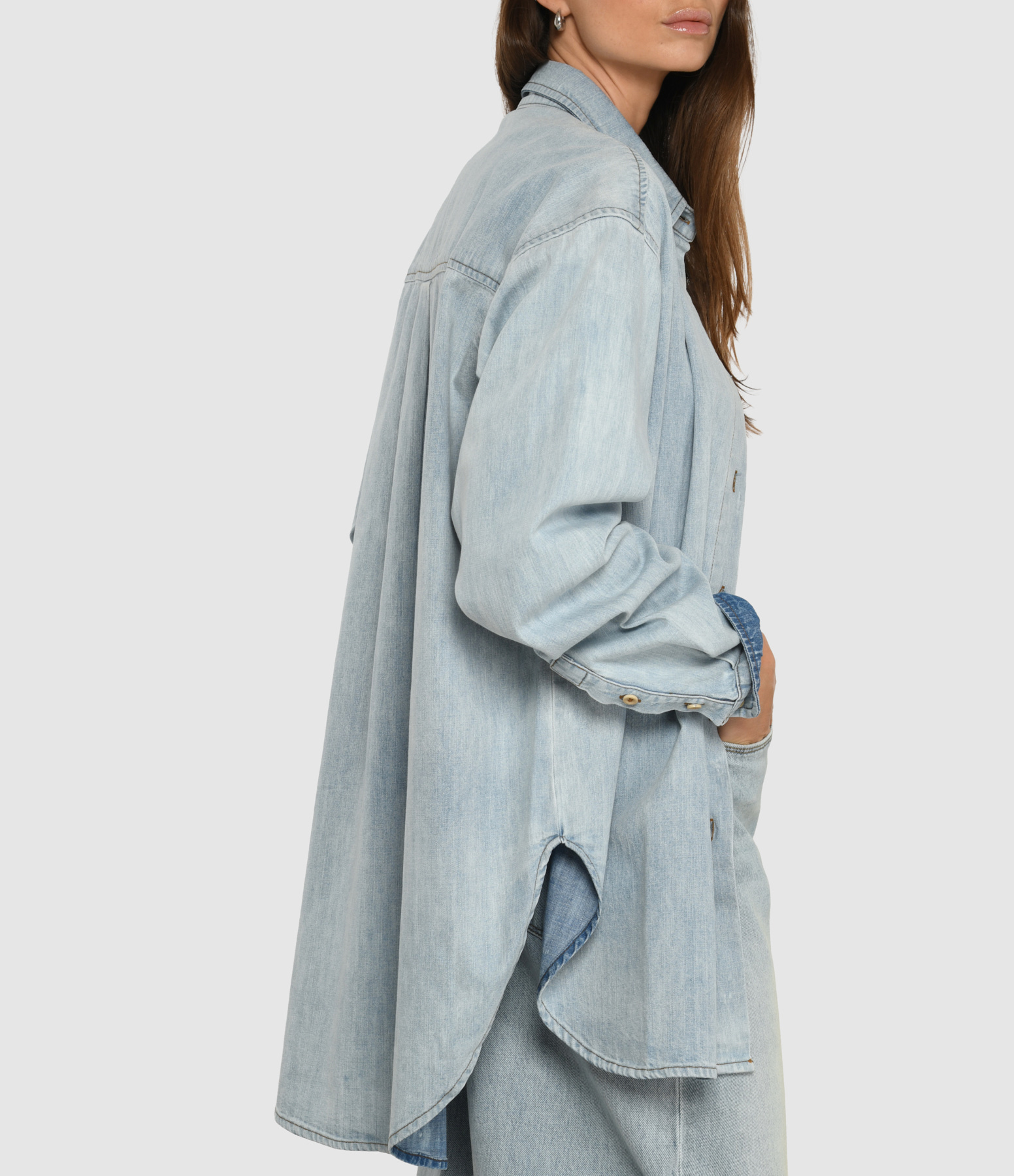 The Essential Icy Blue Indigo Blouse