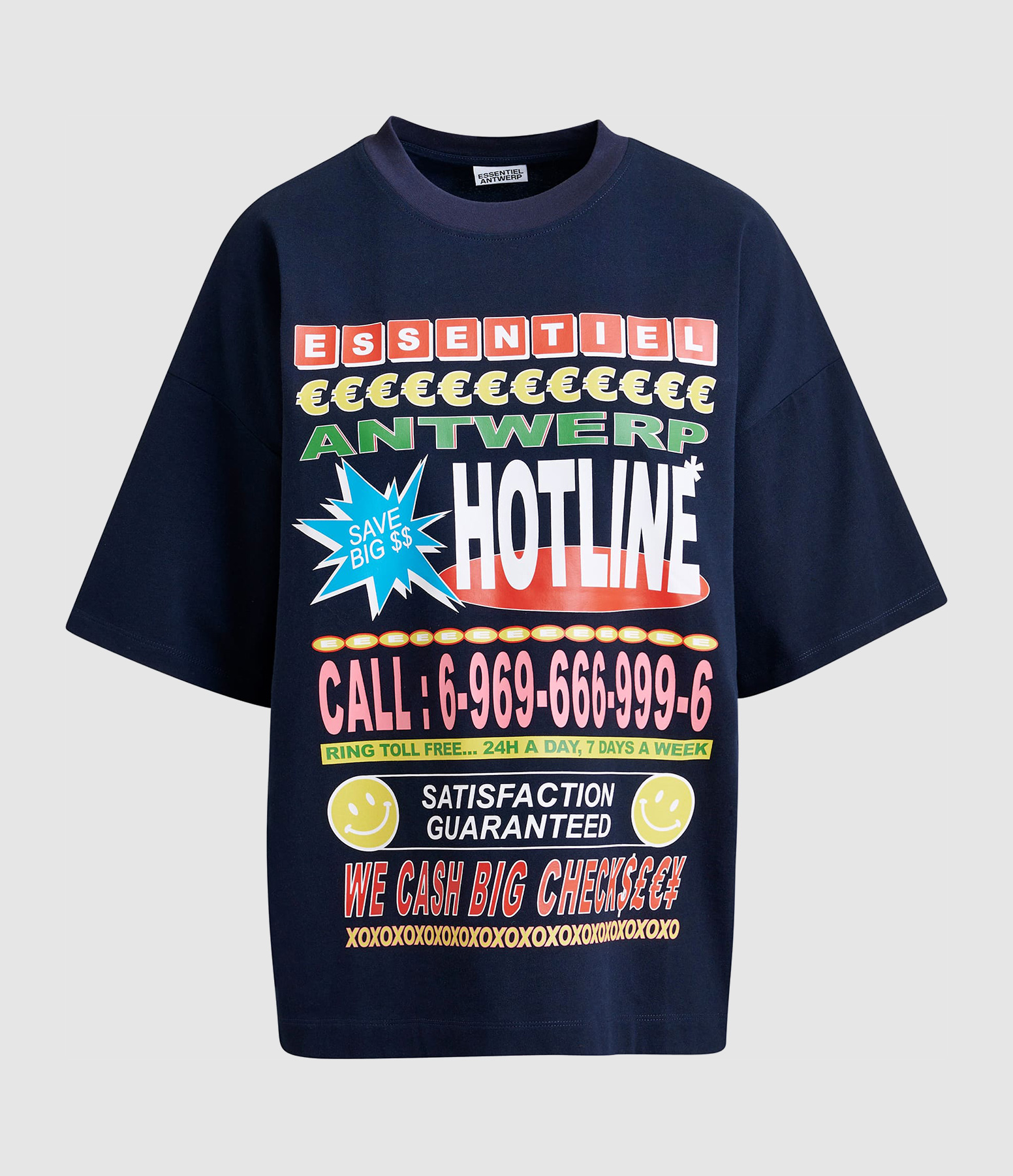 Black Multicoloured Joggan T-shirt