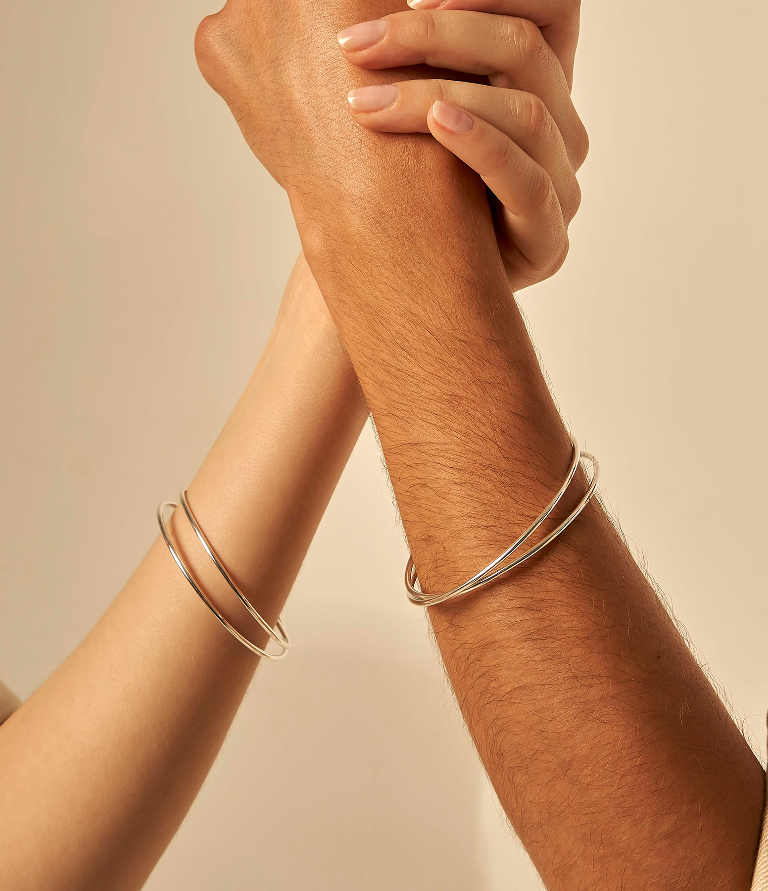 Closed Spiral Bracelet 2.0, Silver