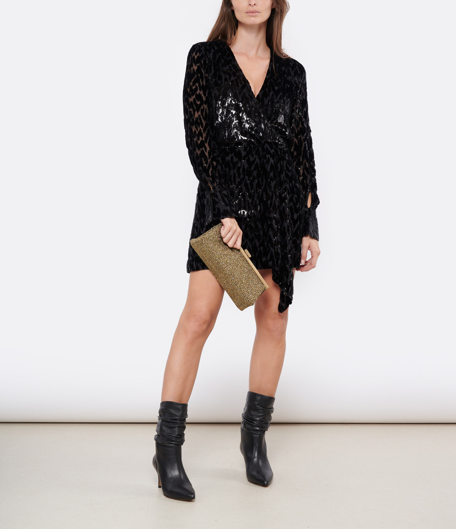 Camryn Short Dress – Black