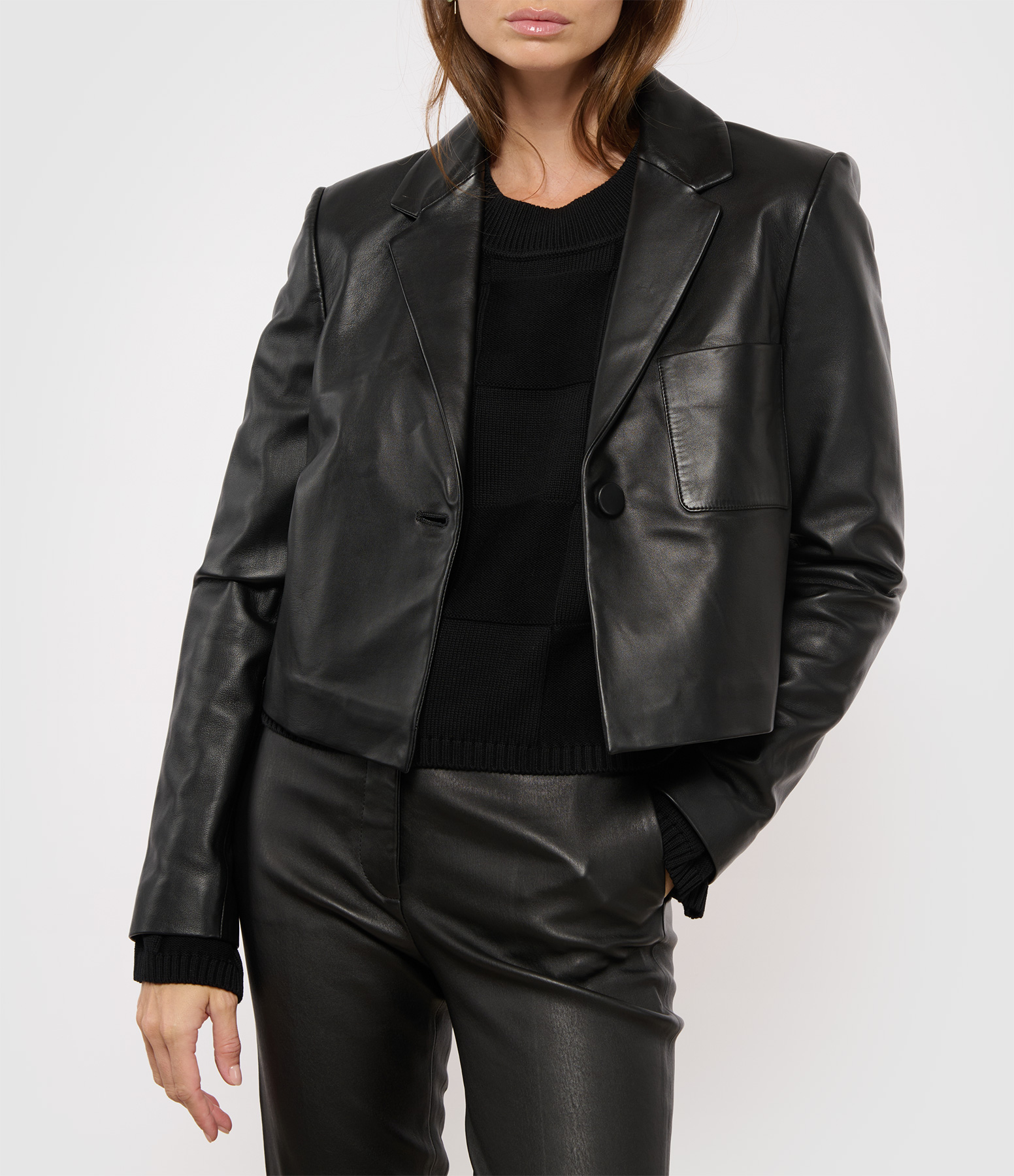 Jamot Black Leather Jacket