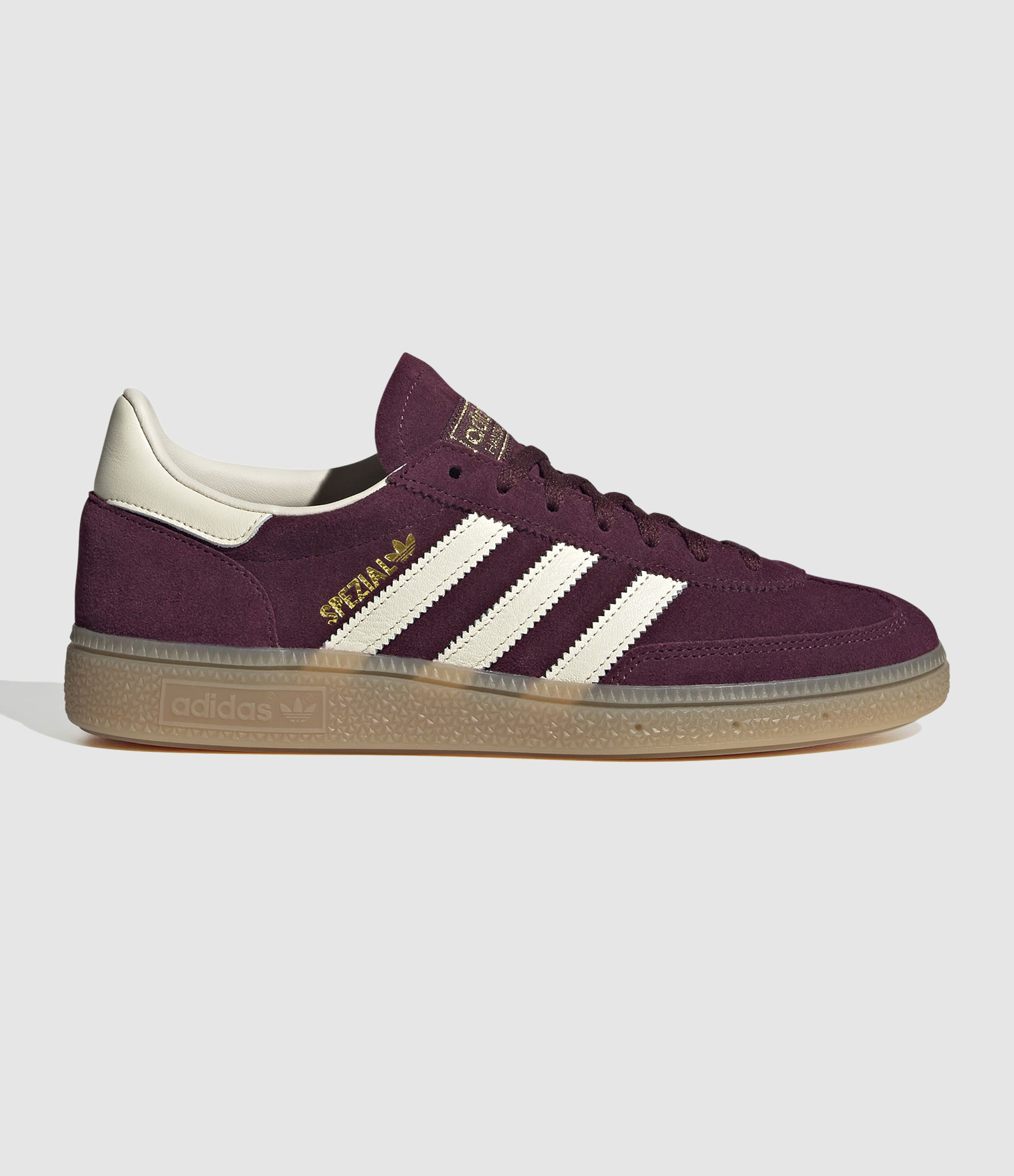 Handball Spezial Trainers – Maroon, Cream, White and Metallic Gold