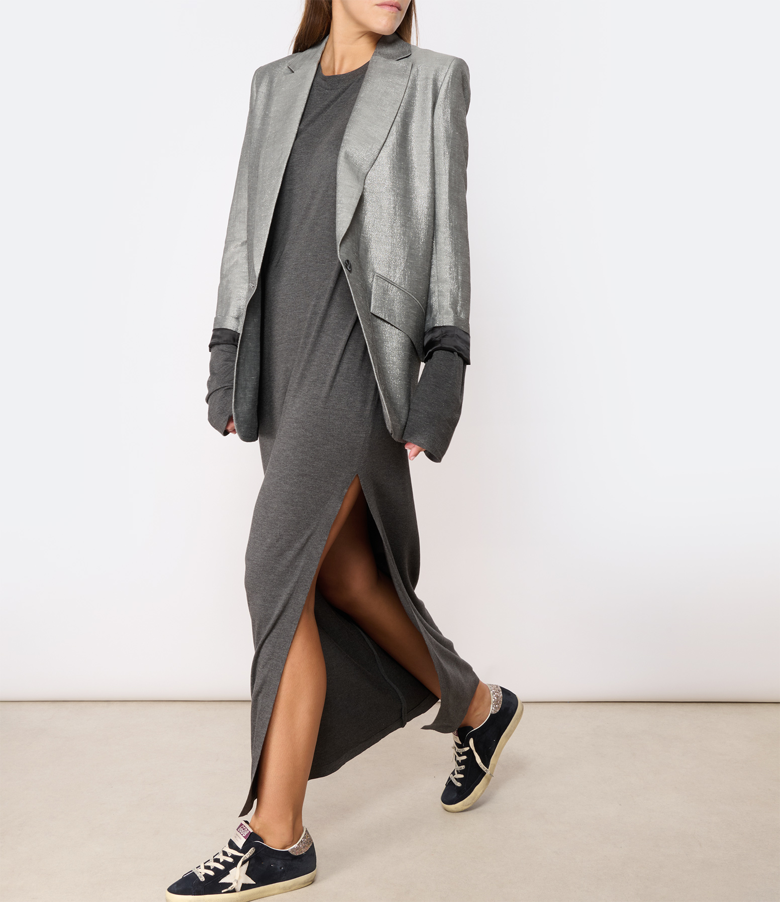 Dark Grey Oversized Maxi Dress