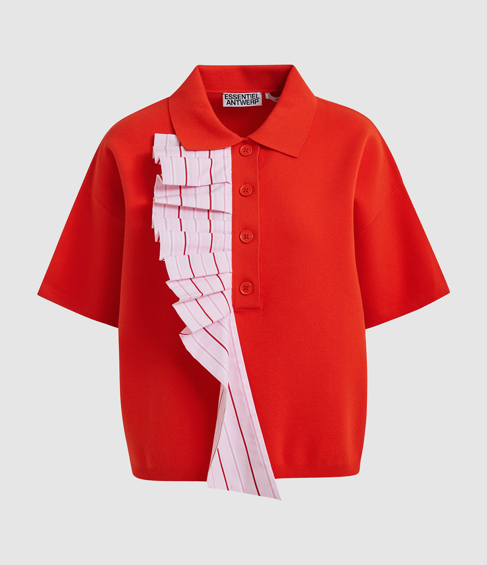 Orange and Pink Jumble Polo Shirt