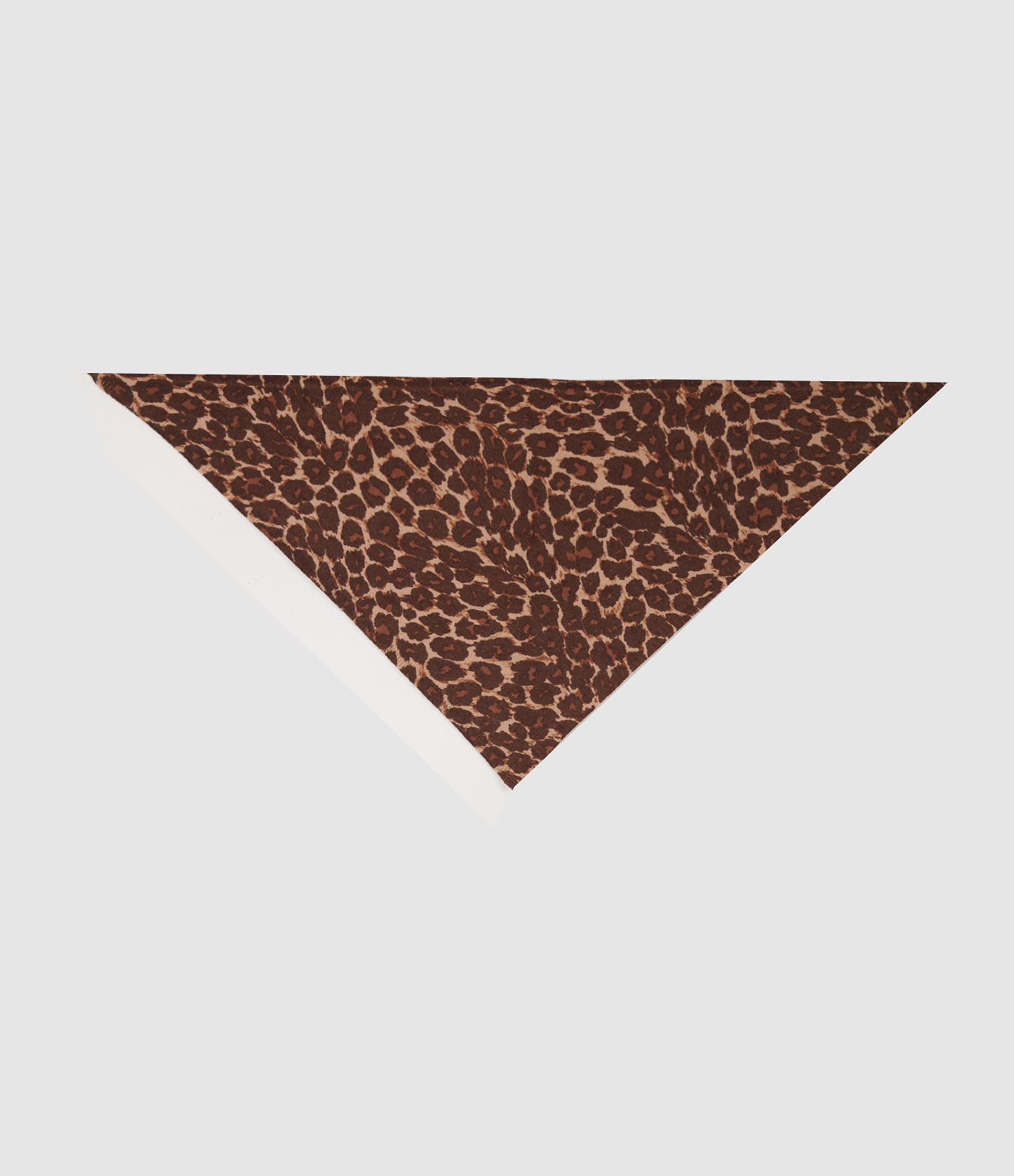 Tommy Triangle Cashmere Scarf with Leopard Print, Jeanne Vouland x Eric Bompard Collaboration