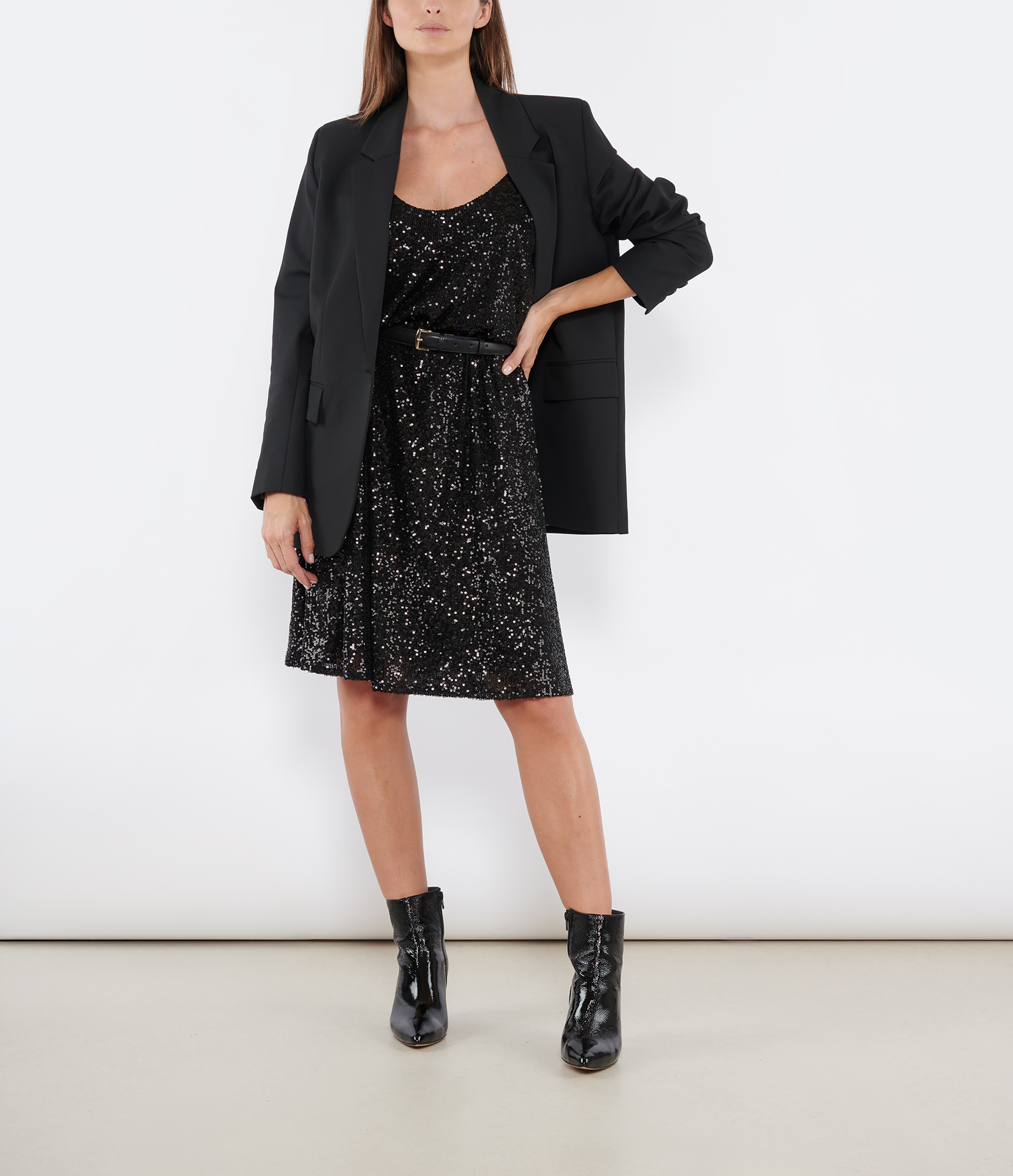 Kofi Black Sequin Dress